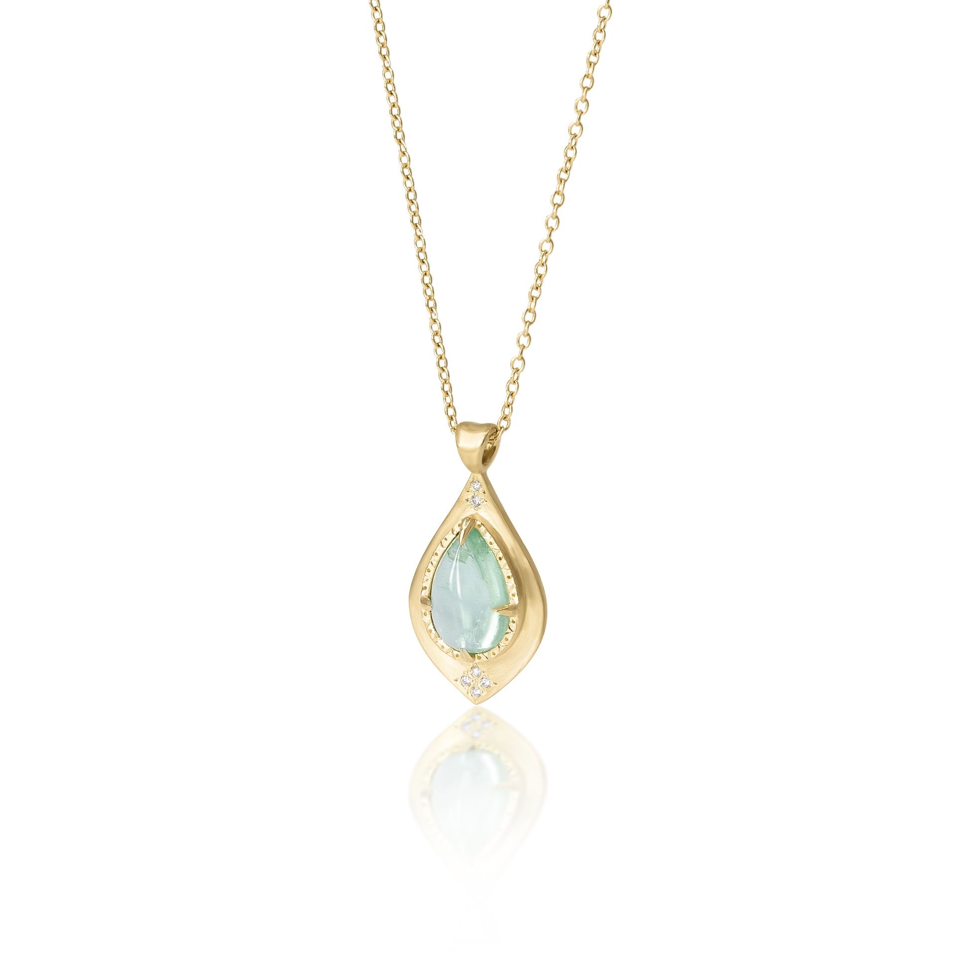 Green Tourmaline Summer Night Pendant