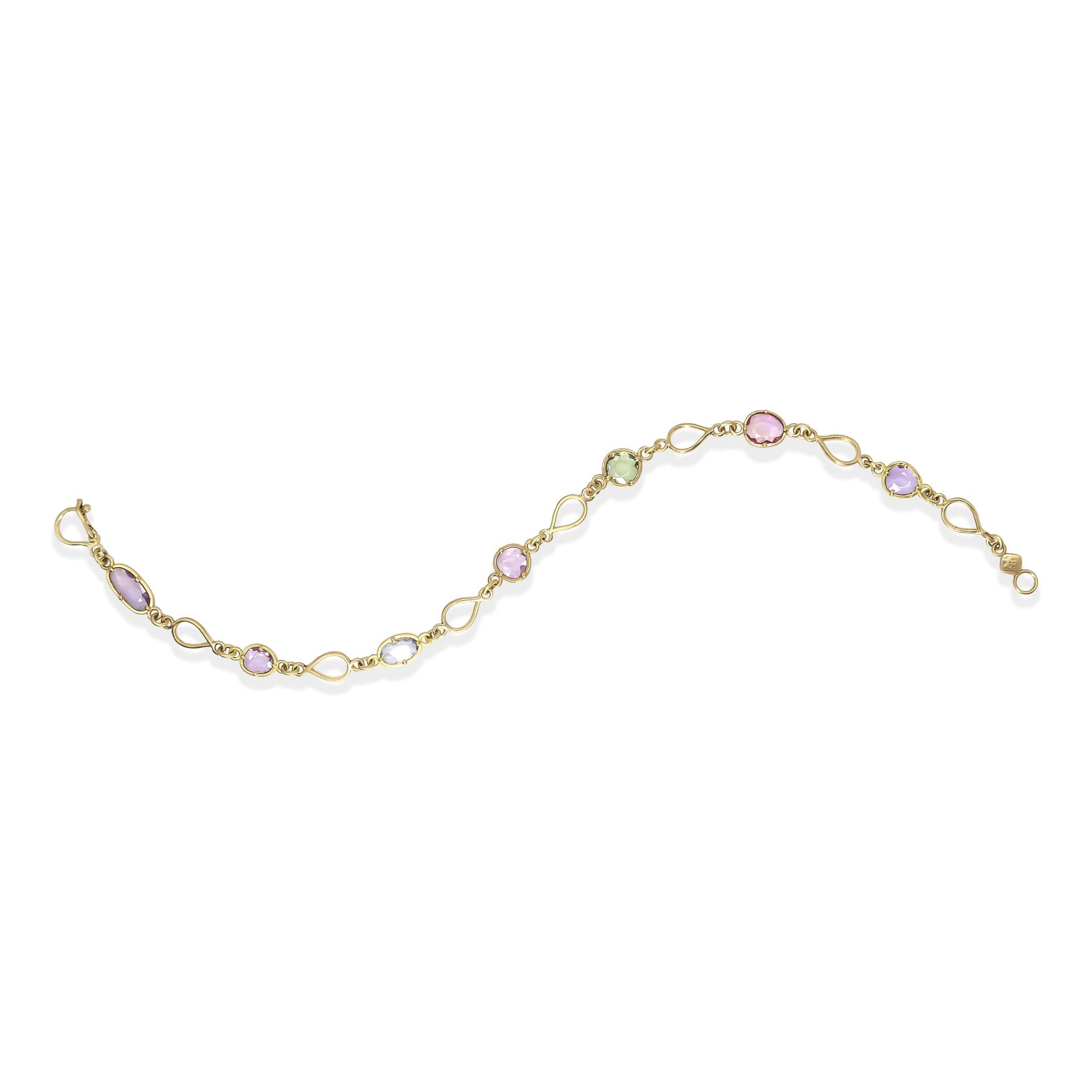 Rose Cut Sapphire Bracelet