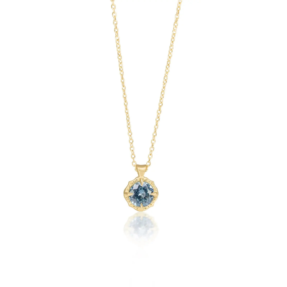 Montana Sapphire Lotus Pendant