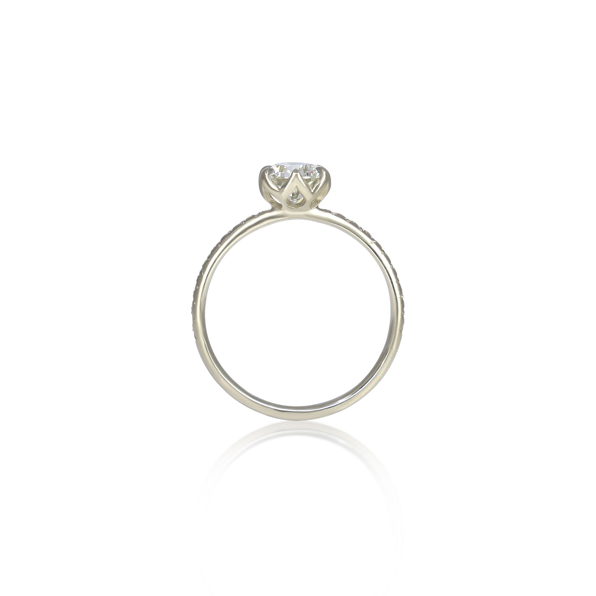 Round Honeycomb Ring - 0.77ct