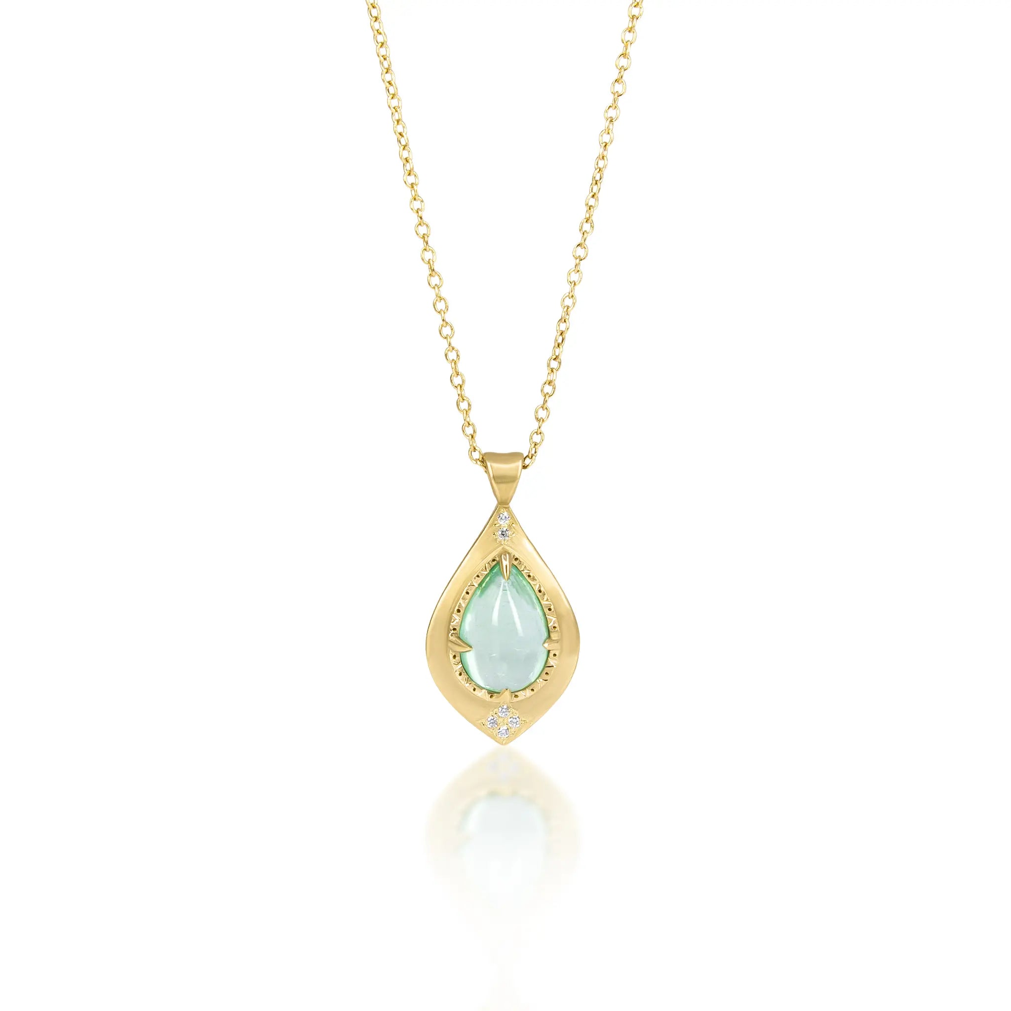 Green Tourmaline Summer Night Pendant