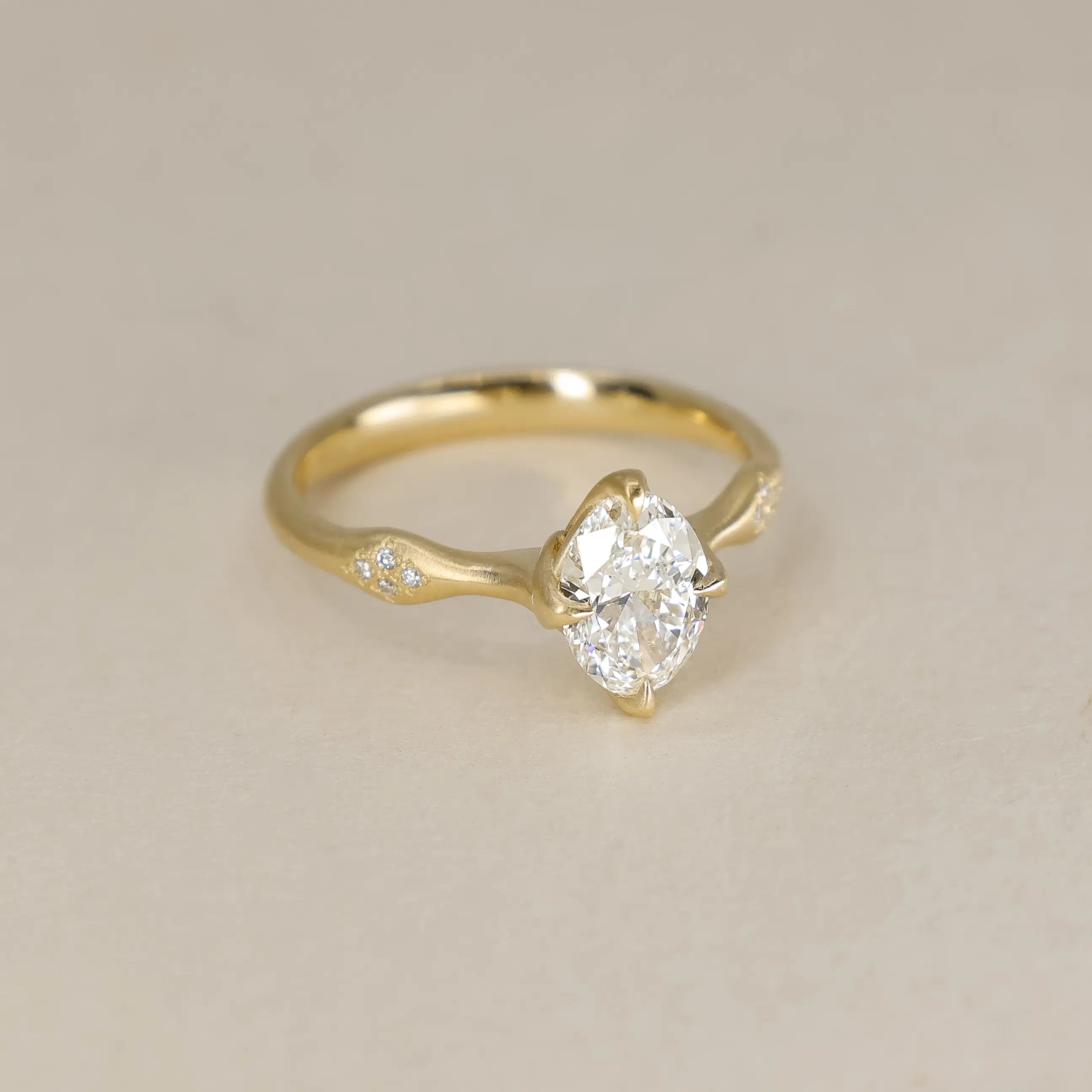 Oval Rosebud Ring - 1.02ct