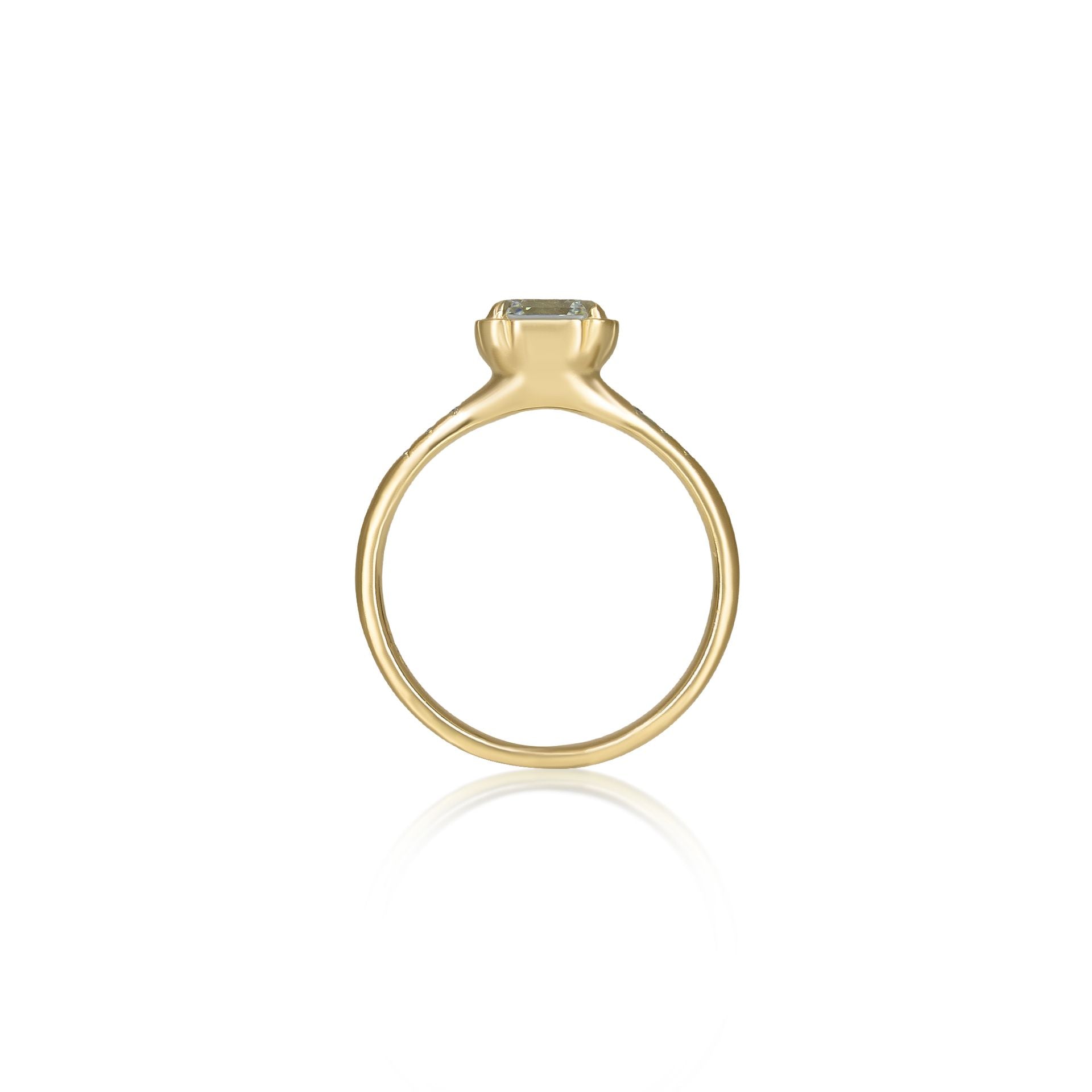 Asscher Cut Stillwater Ring - 1.01ct
