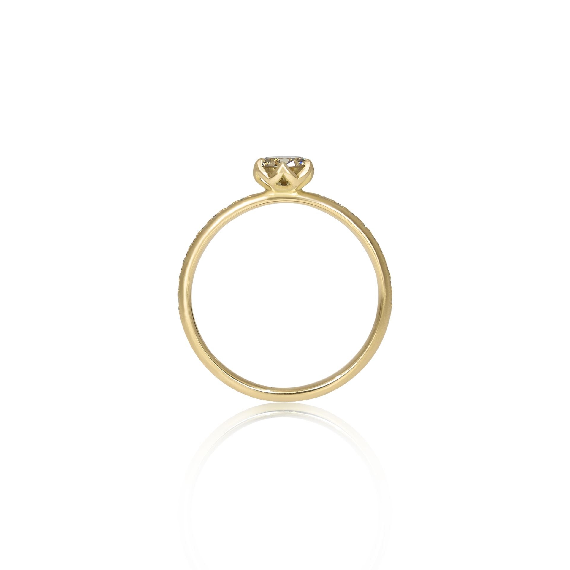 Champagne Honeycomb Ring - 0.47ct