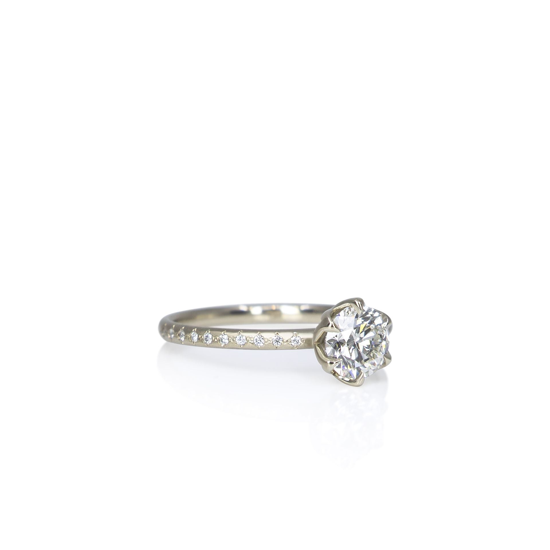 Round Honeycomb Ring - 0.77ct