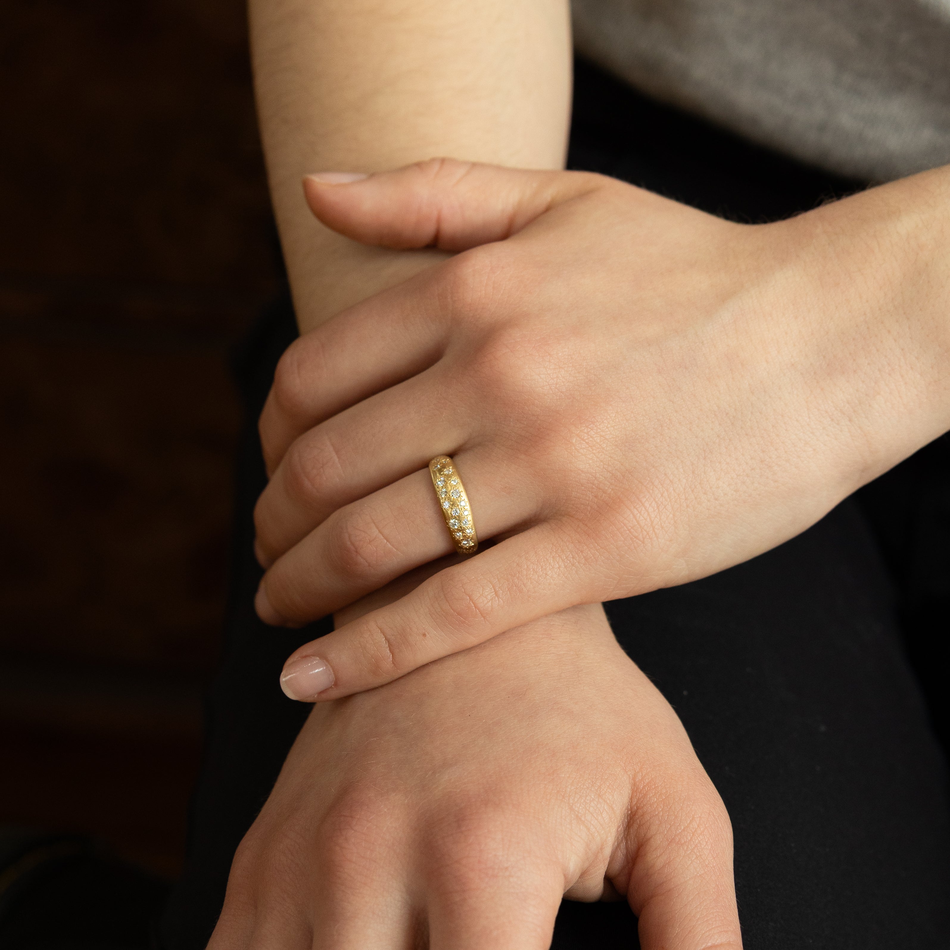 Tapered Multi-Stone Band