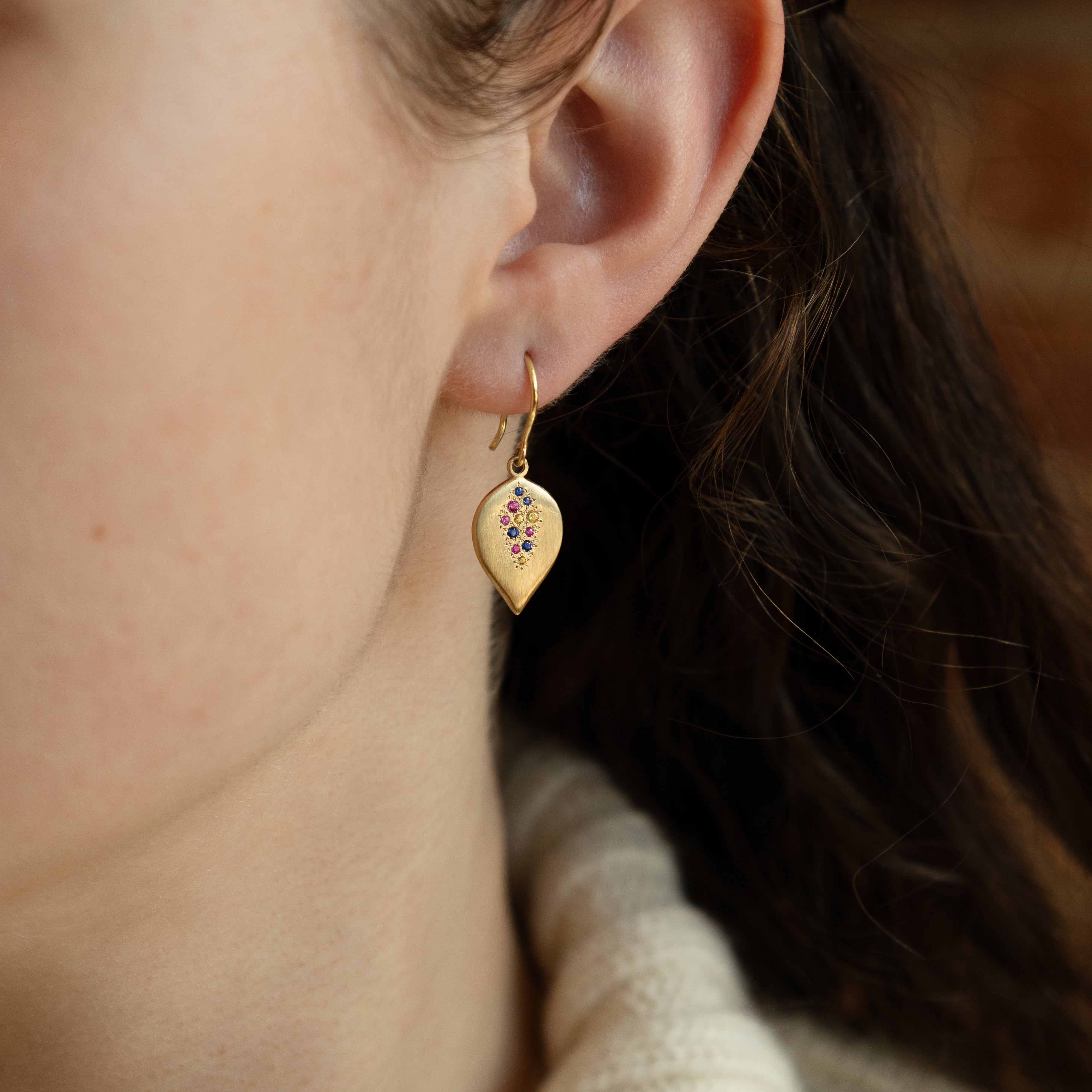 Multi-Stone Tear Earrings