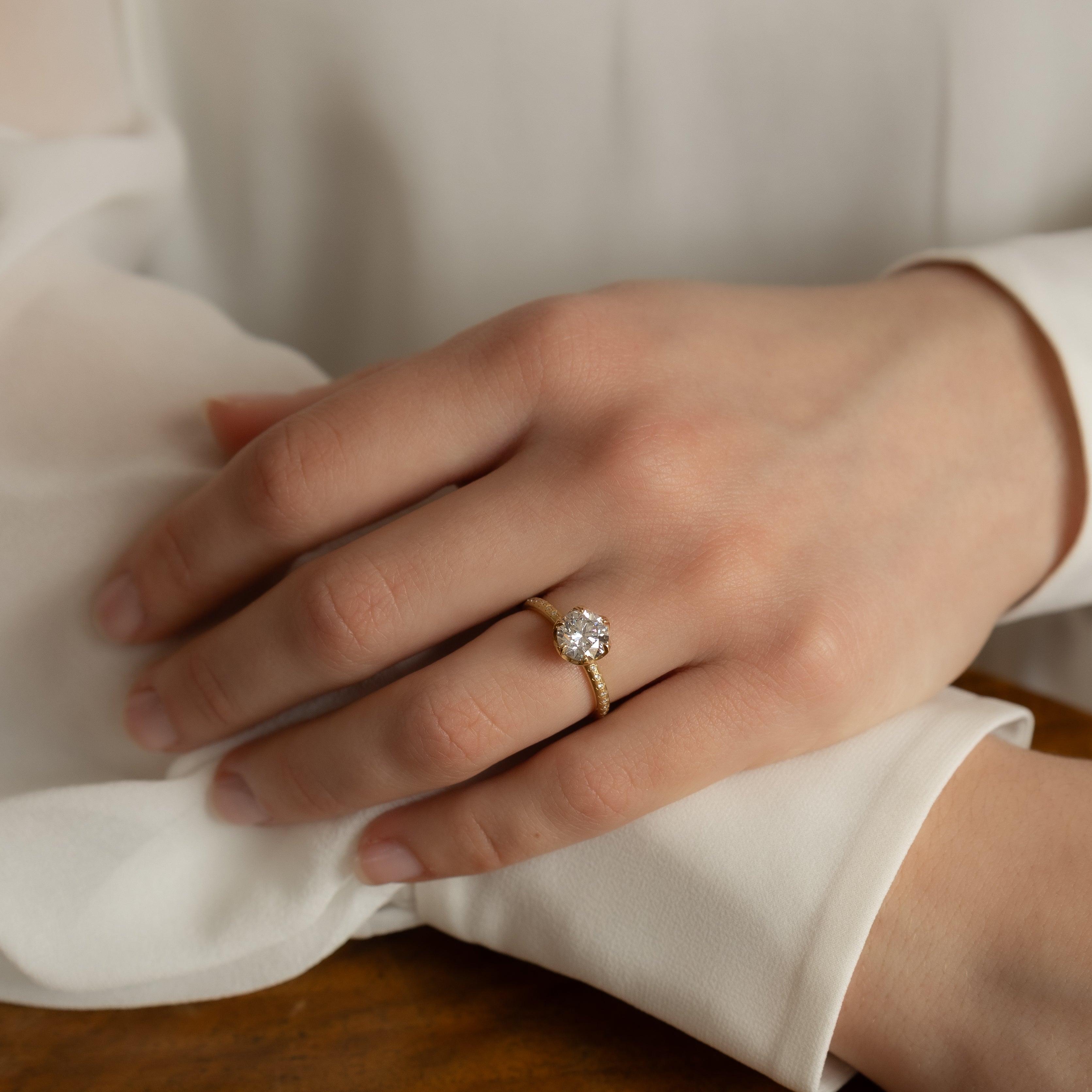 Round Honeycomb Ring - 1.50ct