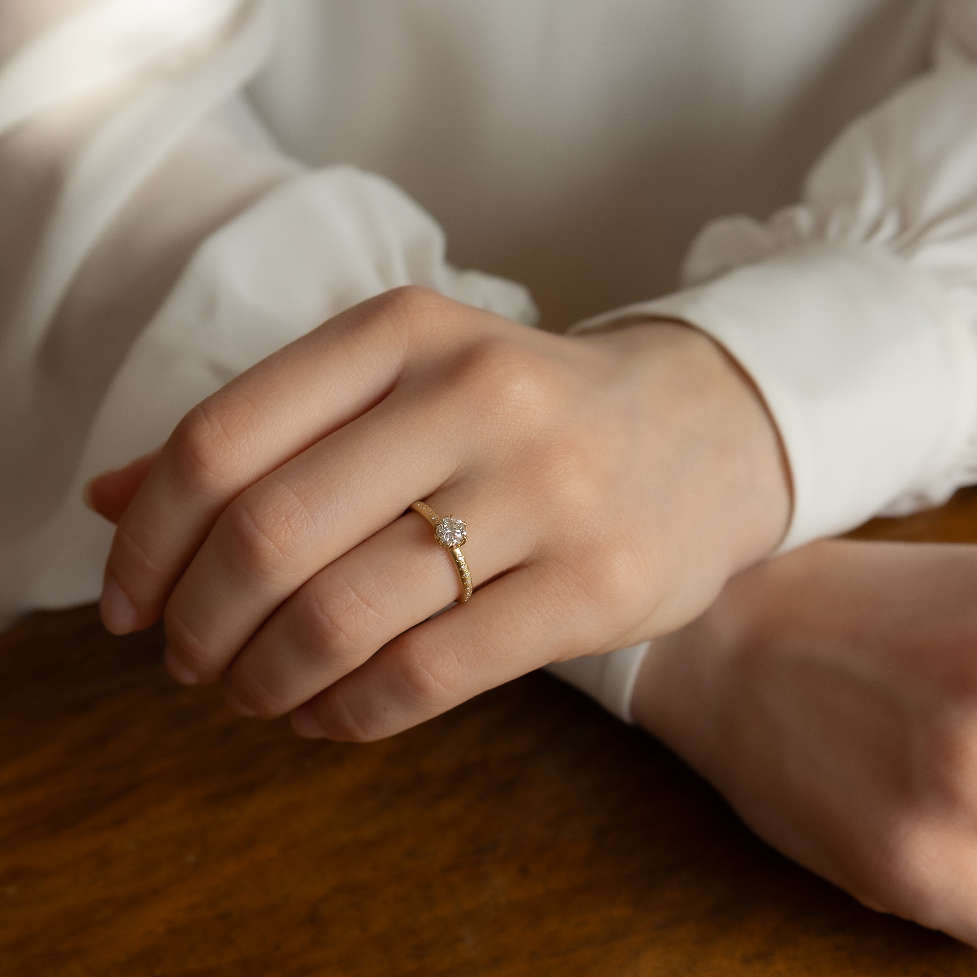 Round Honeycomb Ring - .50ct