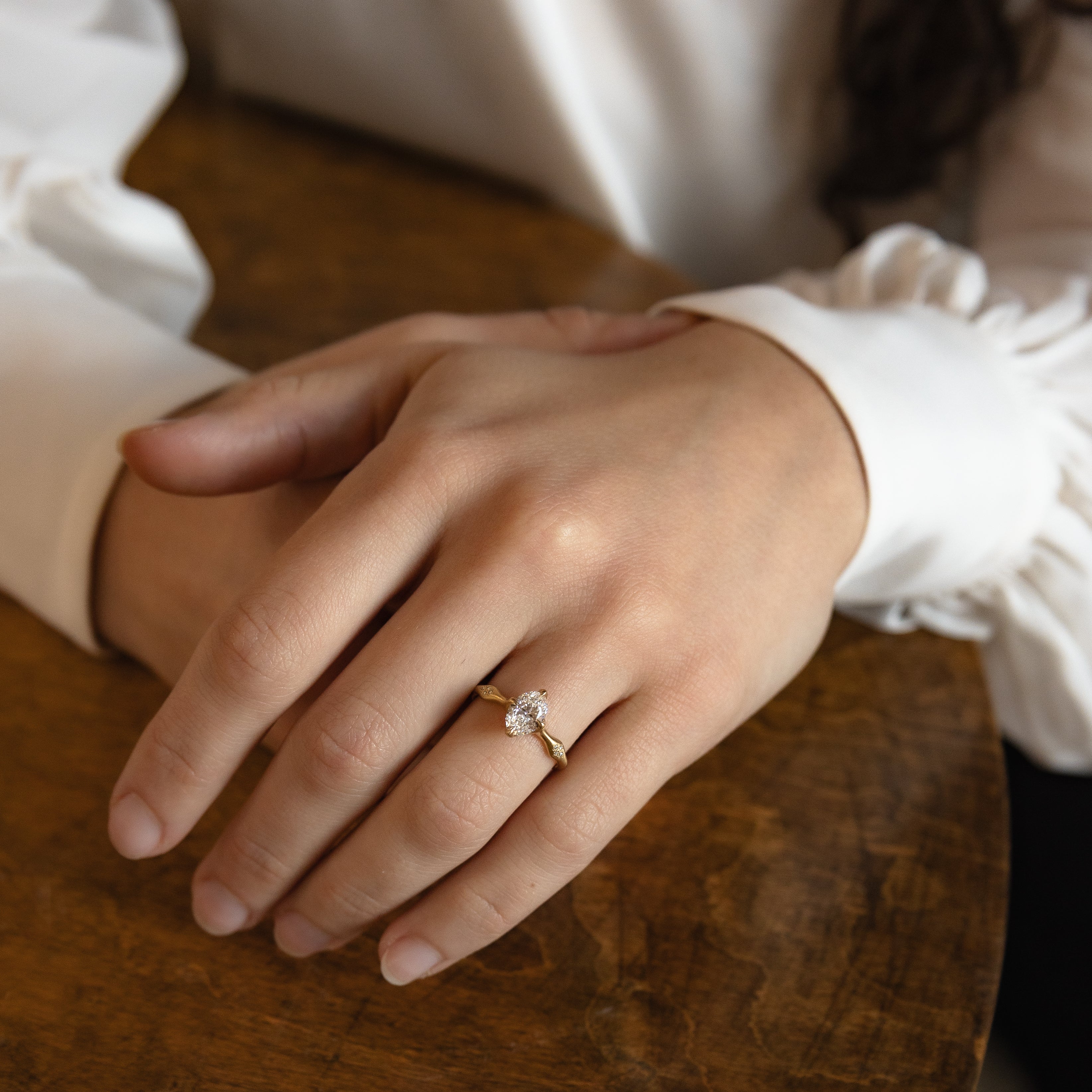 Oval Rosebud Ring - 1.02ct