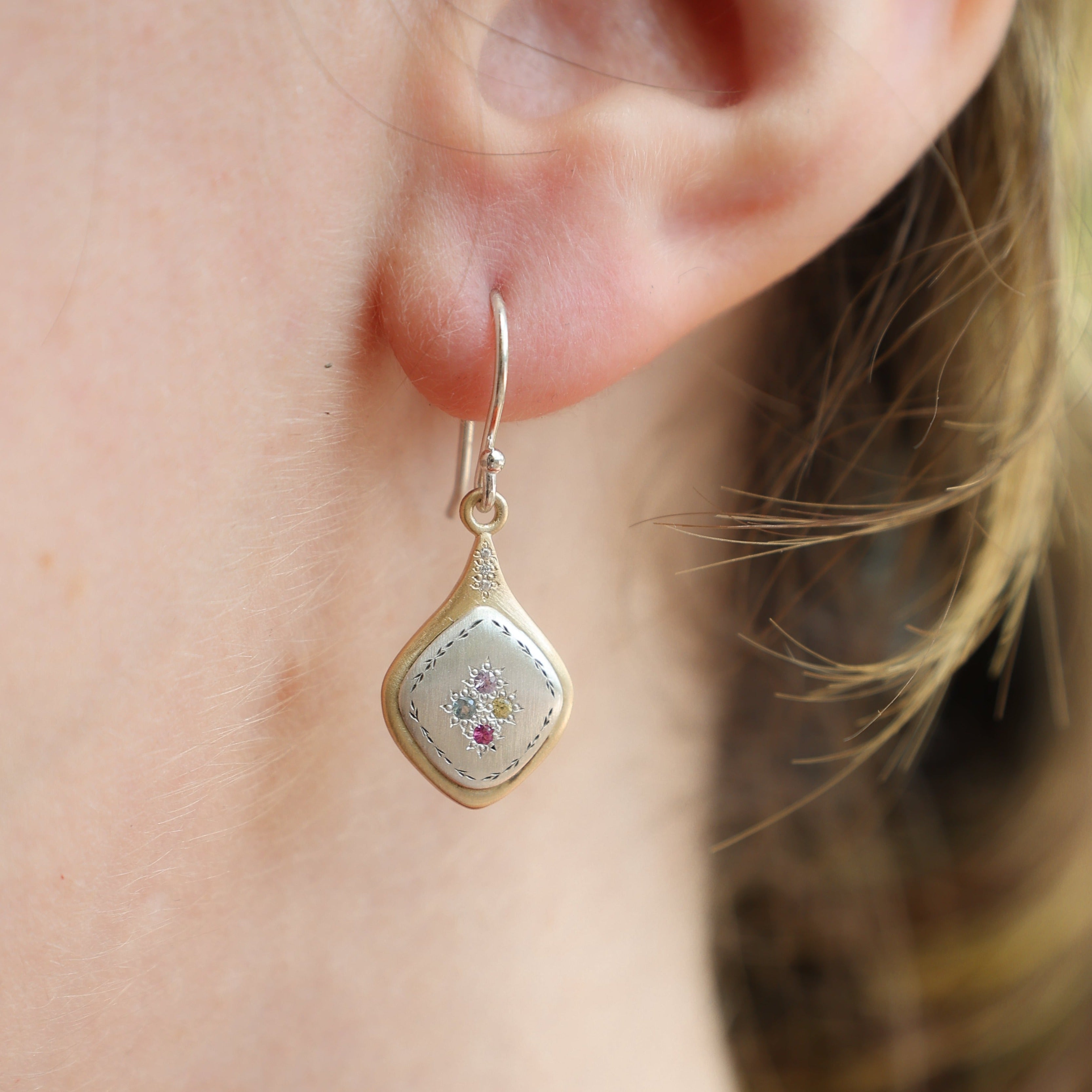 Two Tone Harmony Earrings