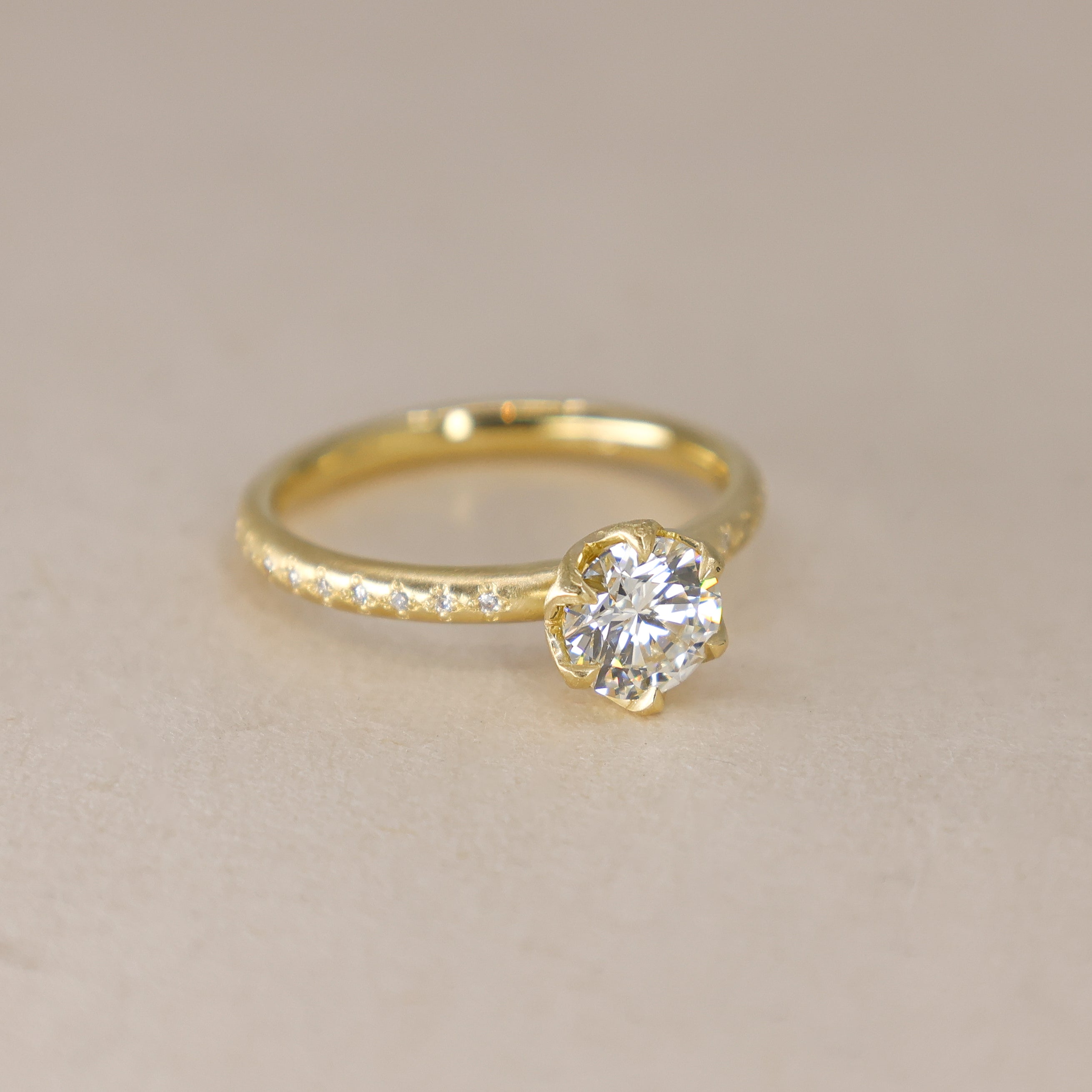 Diamond Honeycomb Ring