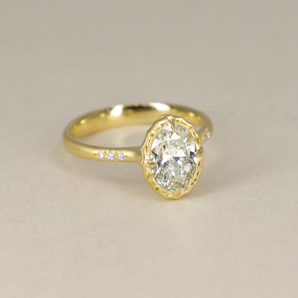 Oval Brilliant Lotus Ring - 1.51ct