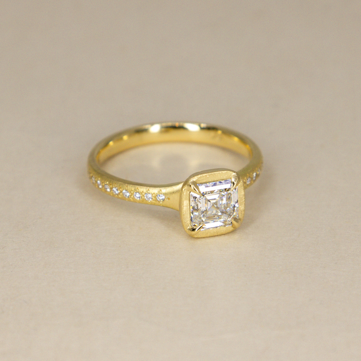 Asscher Cut Diamond Polaris Ring - 1.01ct