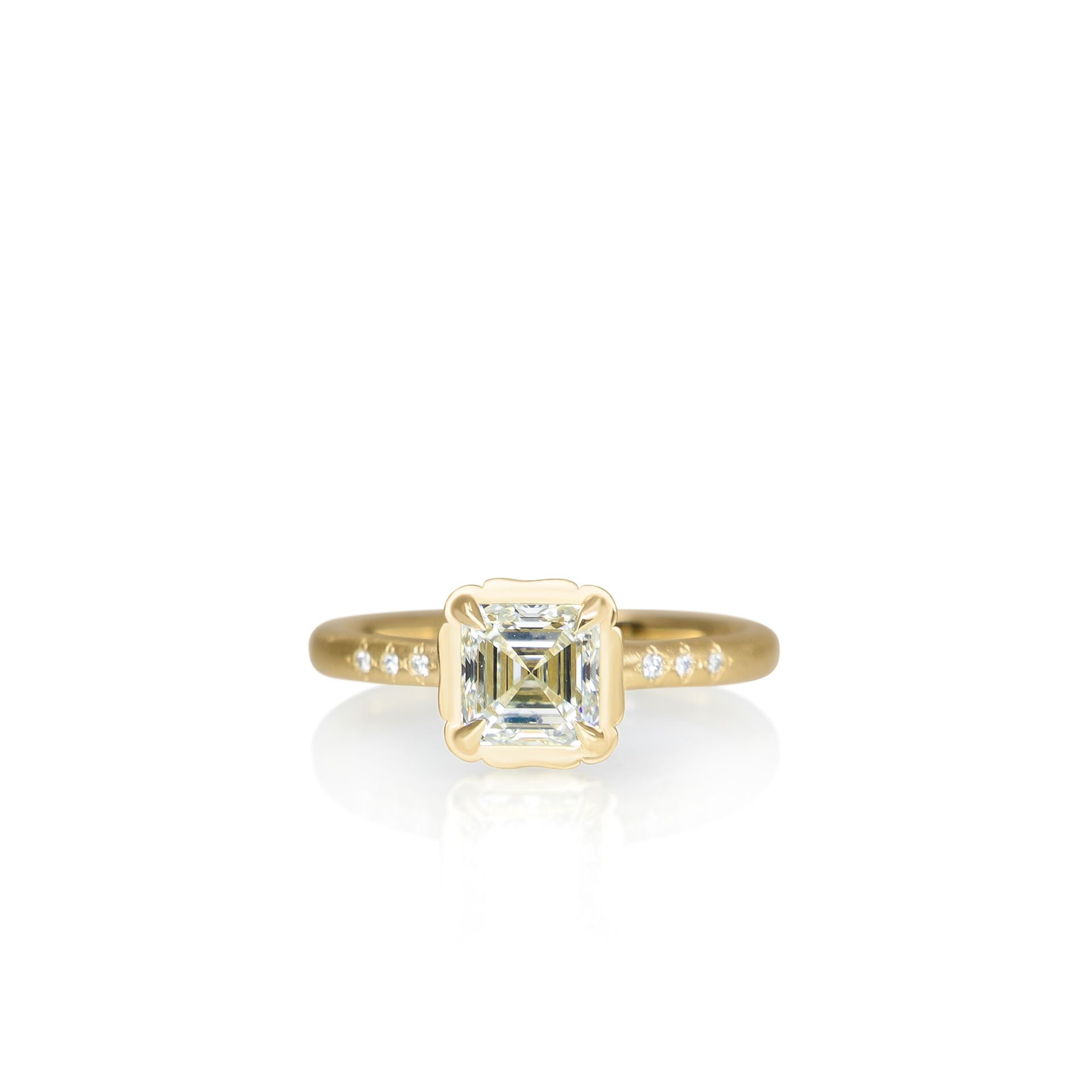 Asscher Cut Stillwater Ring - 1.01ct