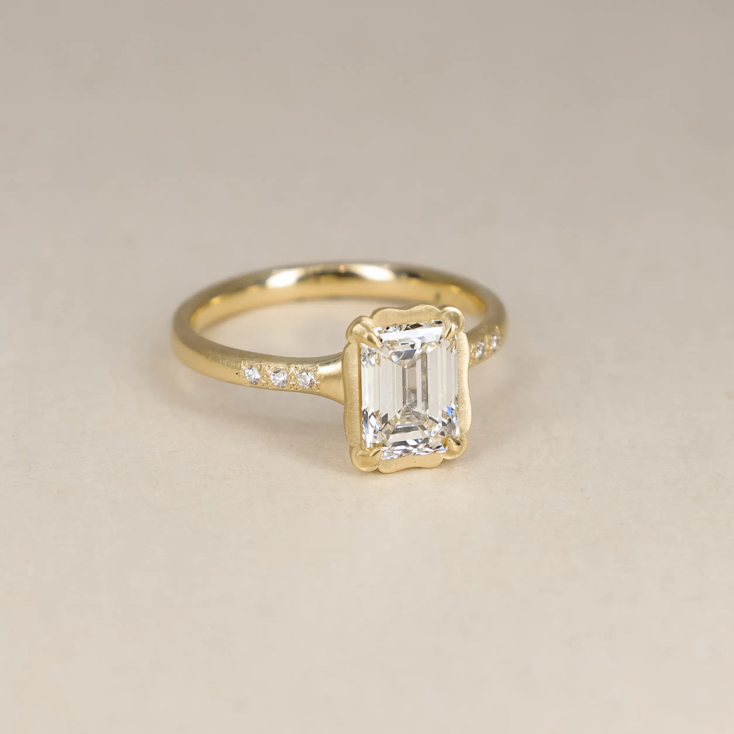Emerald Cut Stillwater Ring - 1.57ct