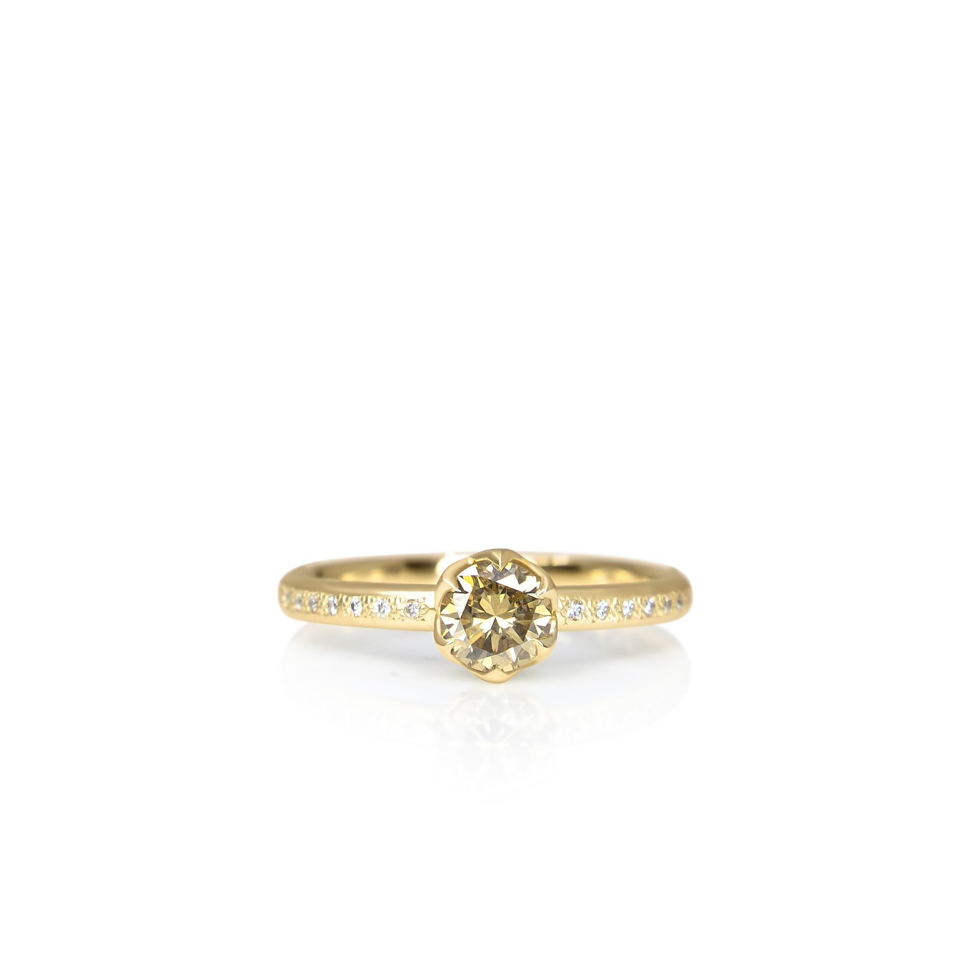 Champagne Honeycomb Ring - 0.47ct