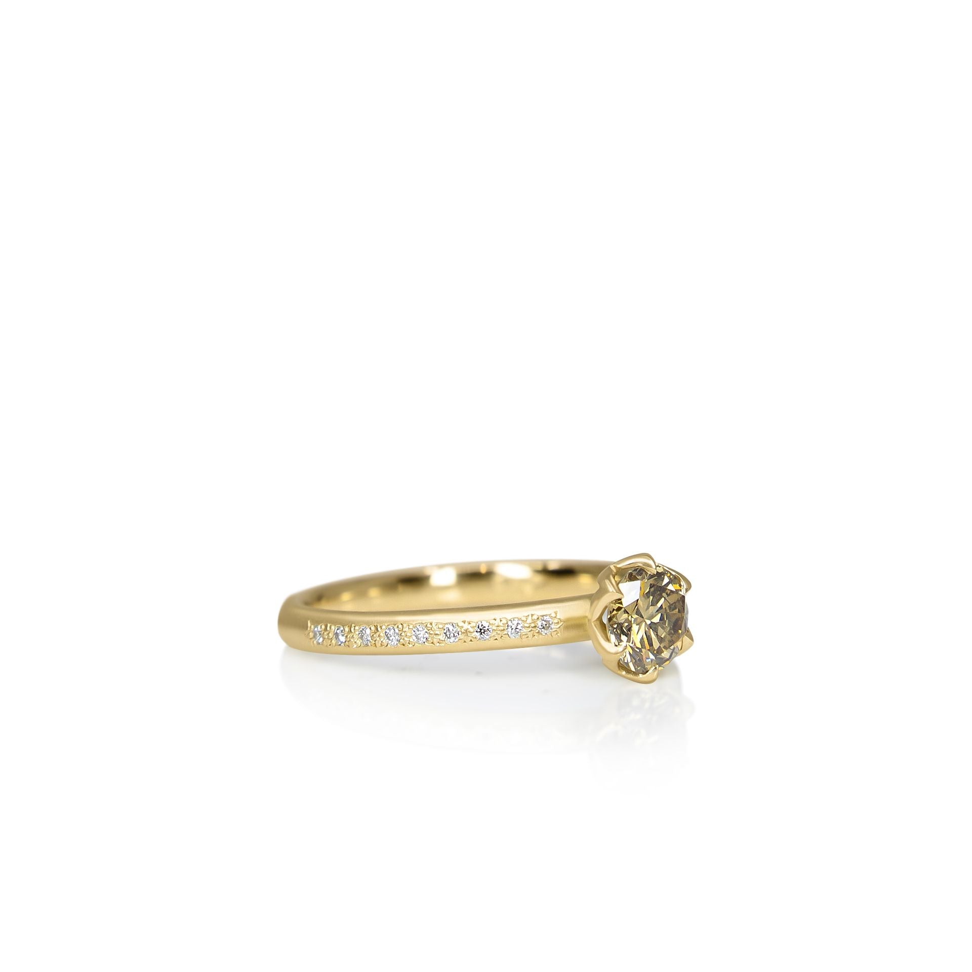 Champagne Honeycomb Ring - 0.47ct