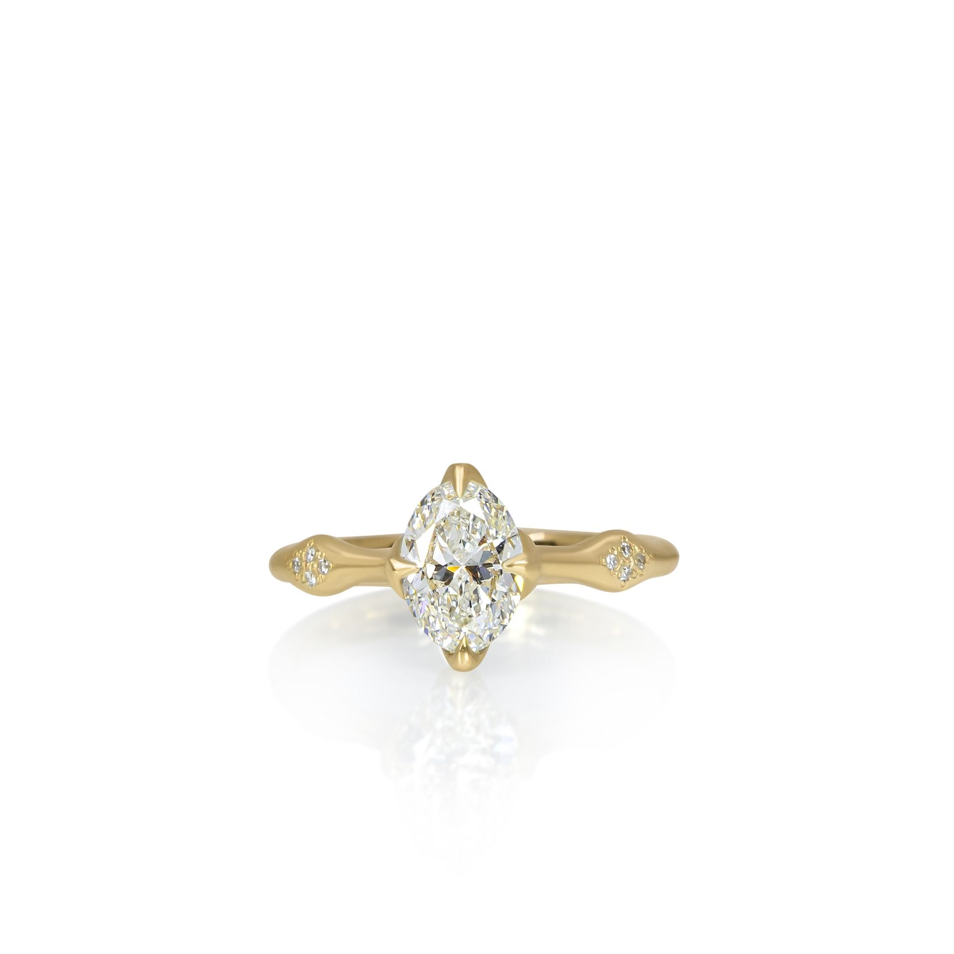 Oval Rosebud Ring - 1.02ct