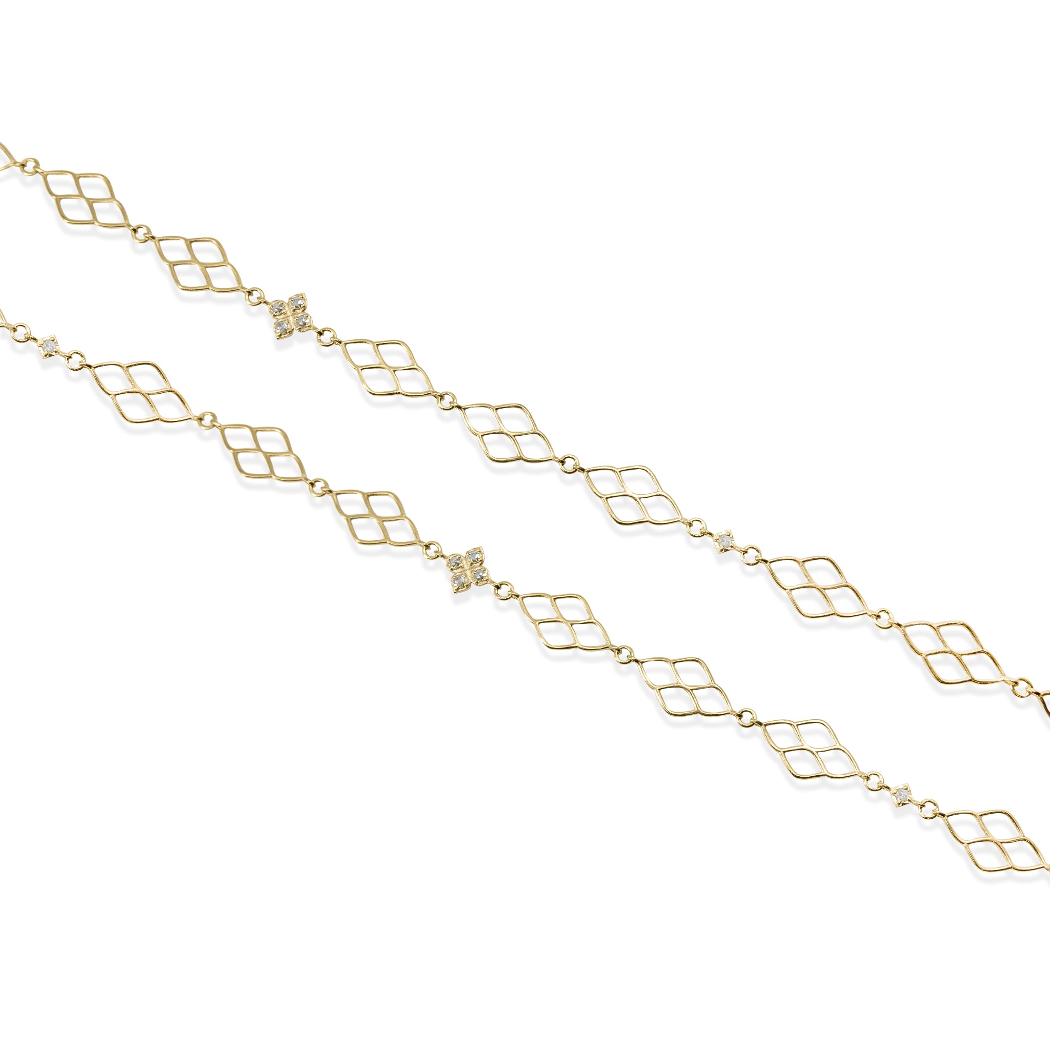 Floral Window Eternity Necklace