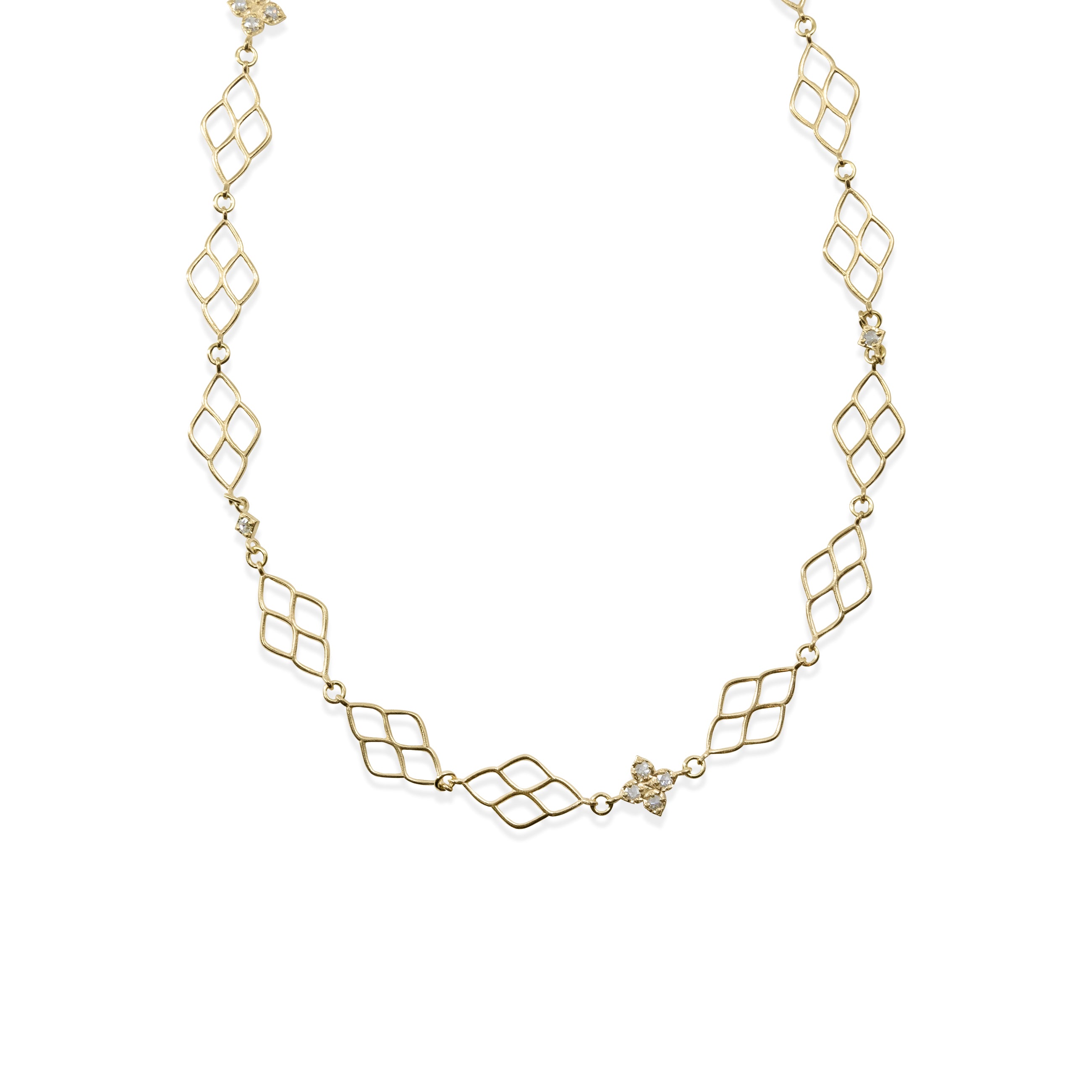 Floral Window Eternity Necklace