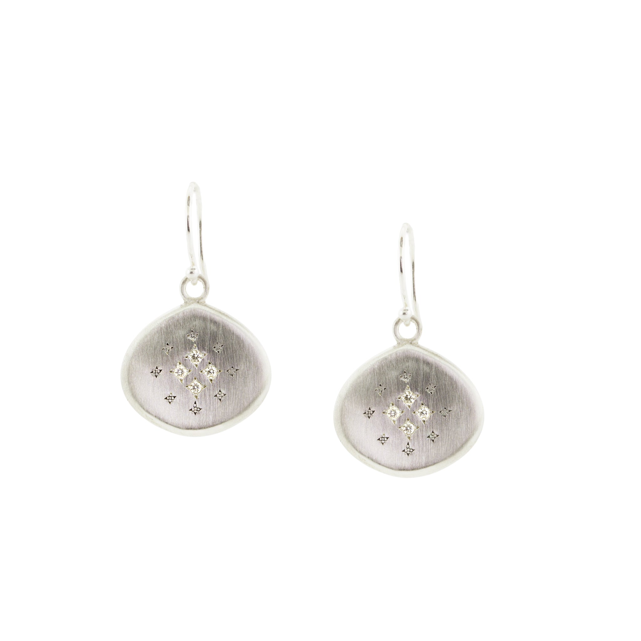 Four Star Silver Lights Earrings