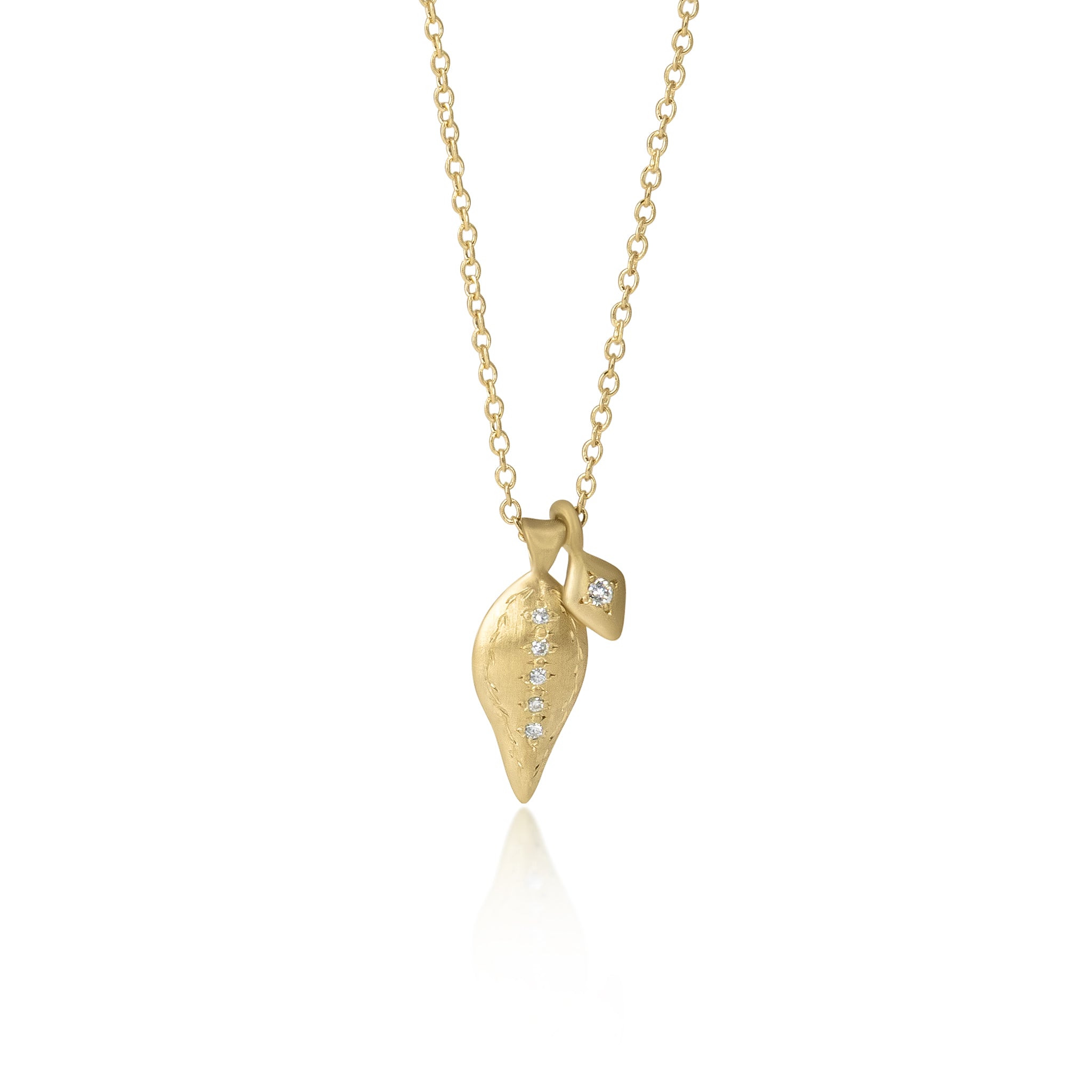 Golden Drop with Charm