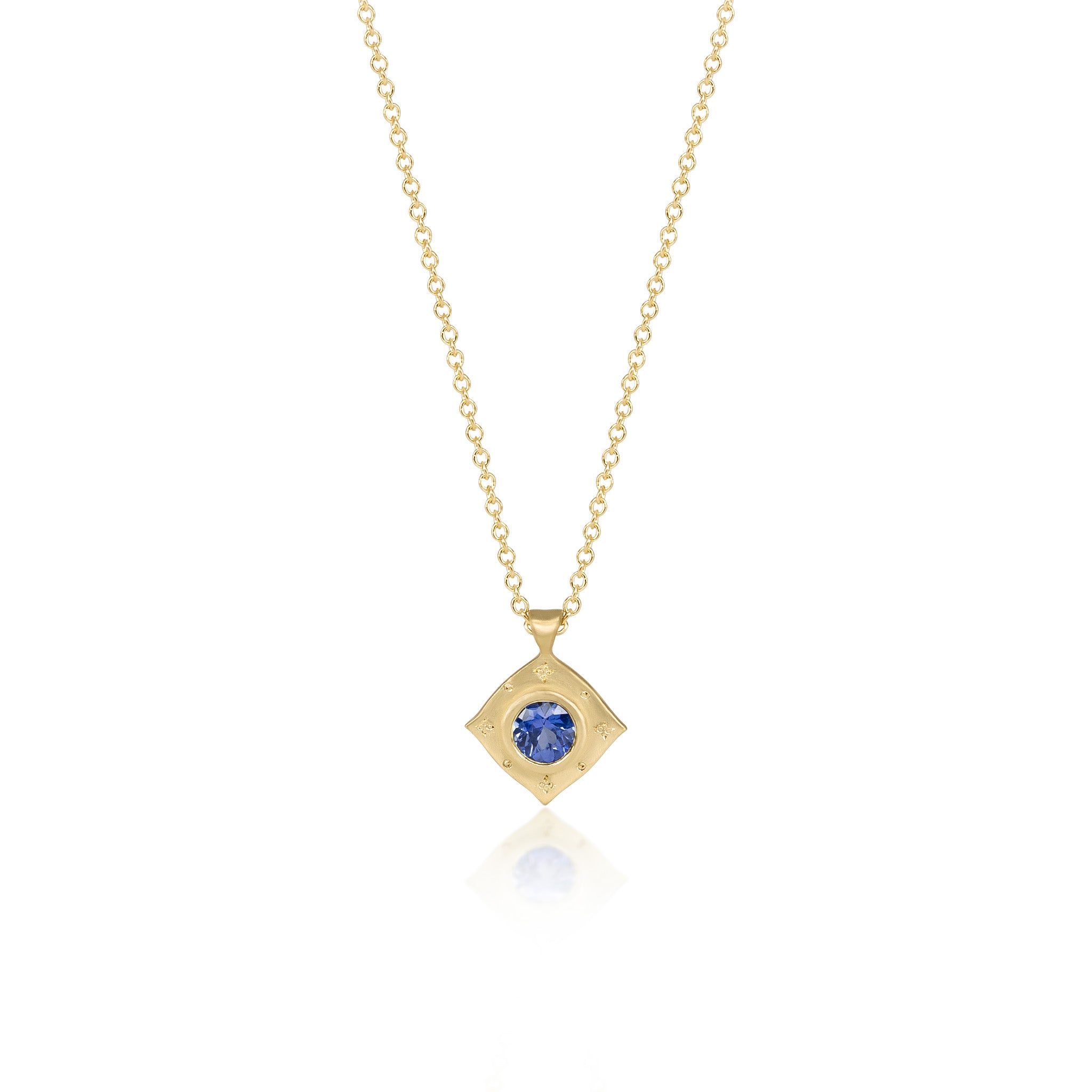 Blue Sapphire Drops of Happiness Pendant