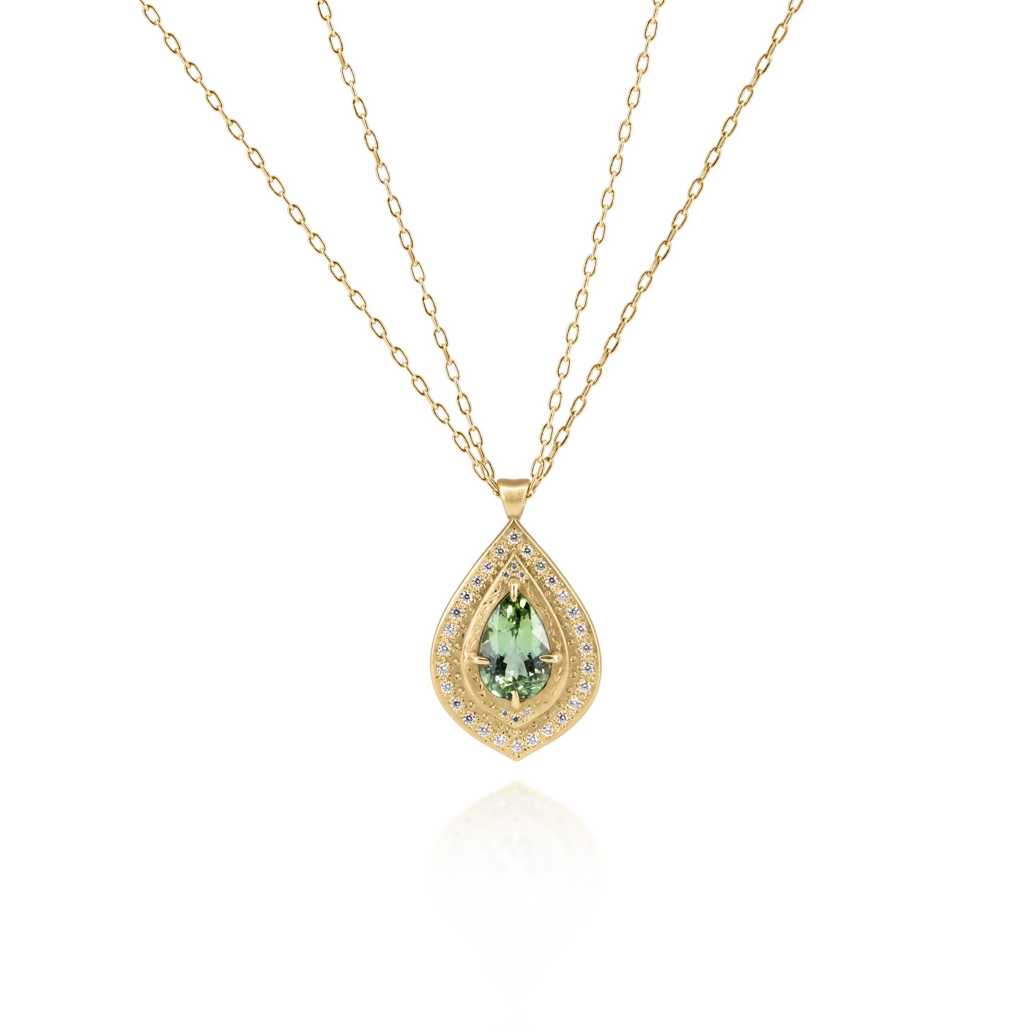 Mint Green Tourmaline Pendant