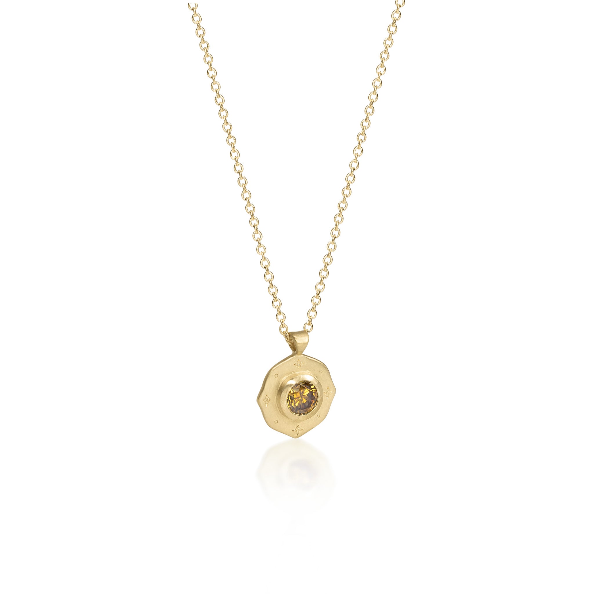 Yellow Diamond Drops of Happiness Pendant