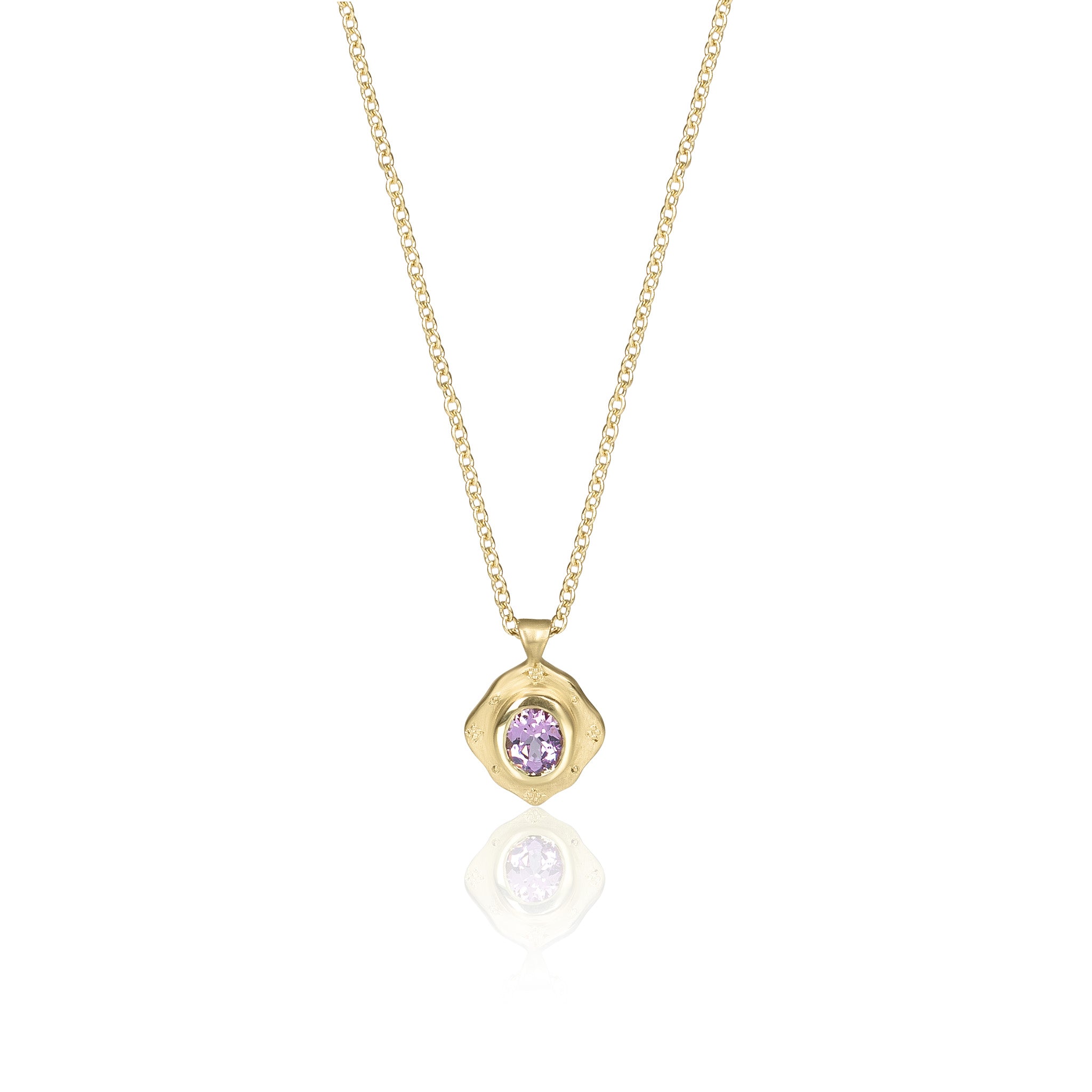 Pink Spinel Drops of Happiness Pendant