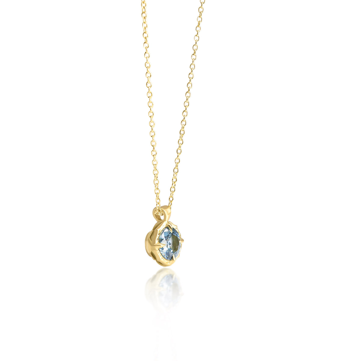 Montana Sapphire Lotus Pendant