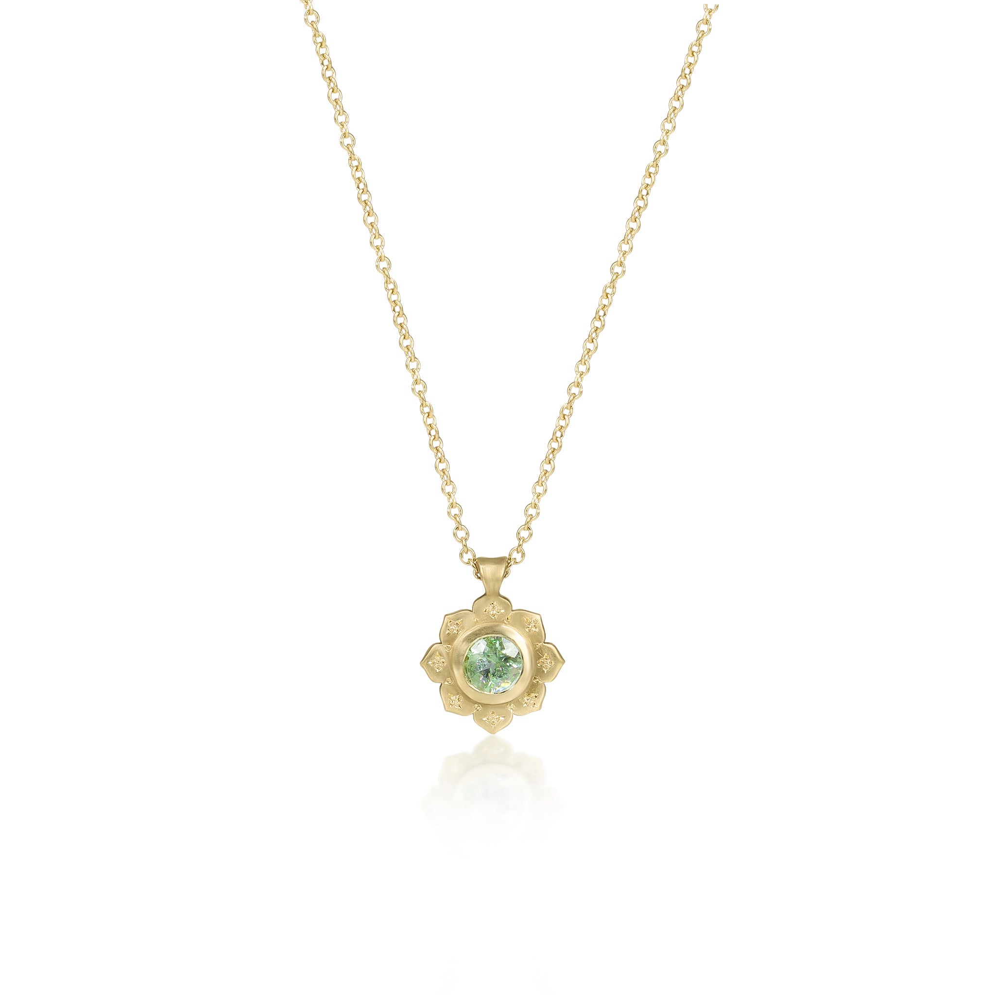 Teal Tourmaline Drops of Happiness Pendant