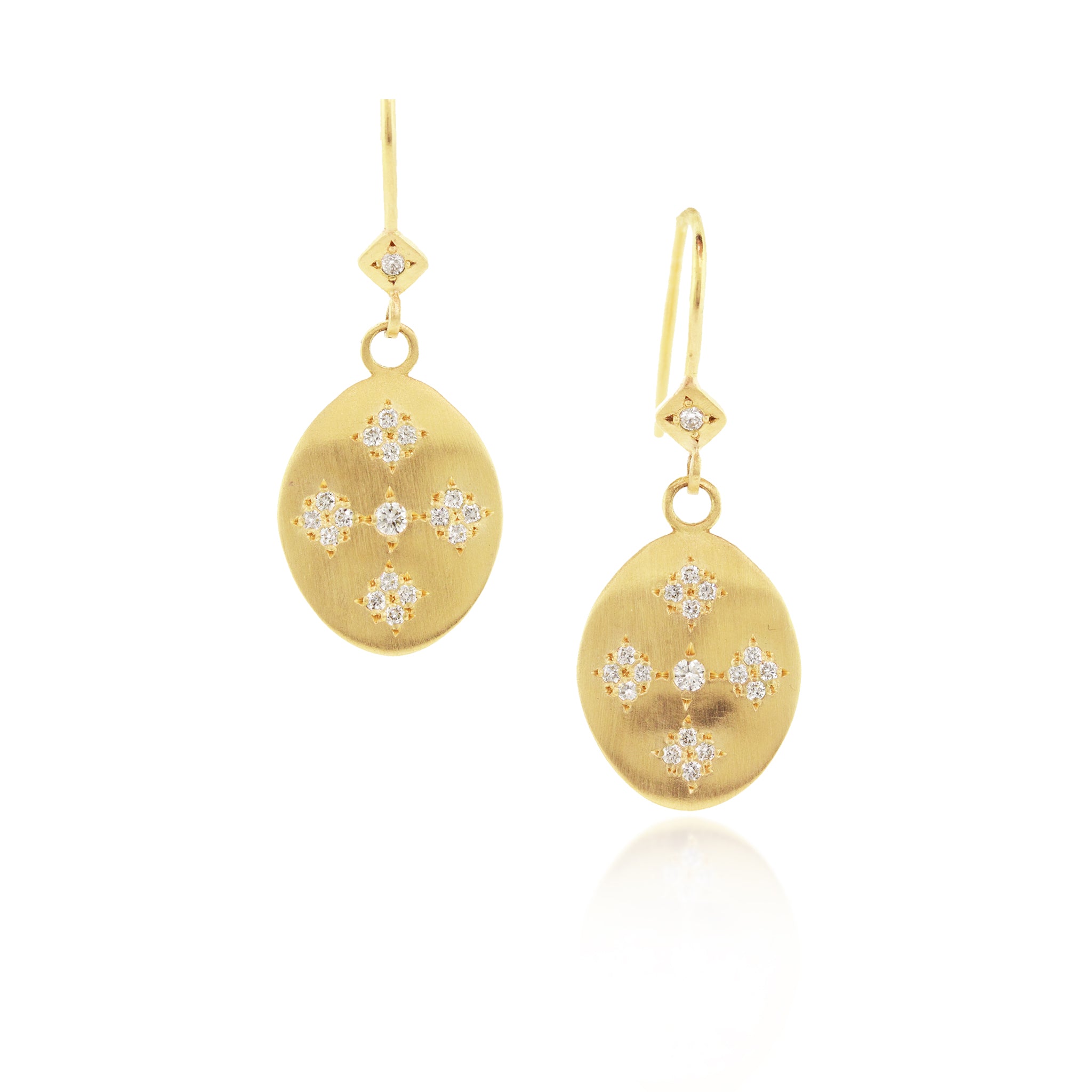 Moon & Stars Vertical Drop Earrings