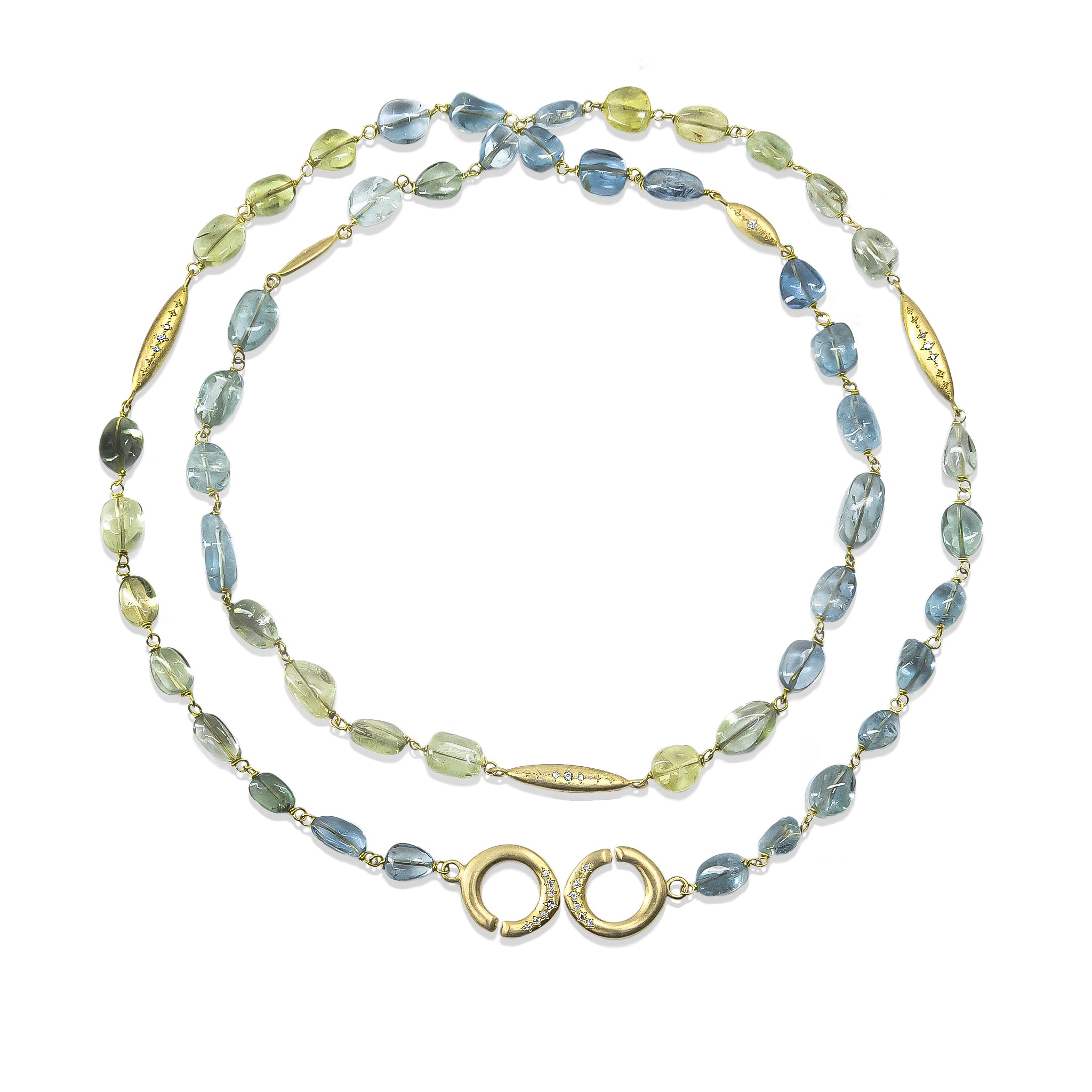 Aquamarine Beaded Necklace