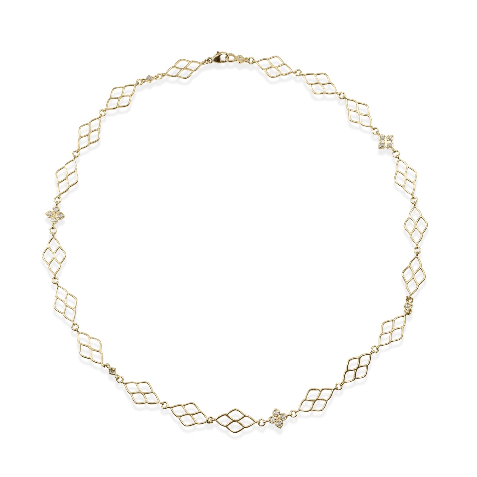 Floral Window Eternity Necklace