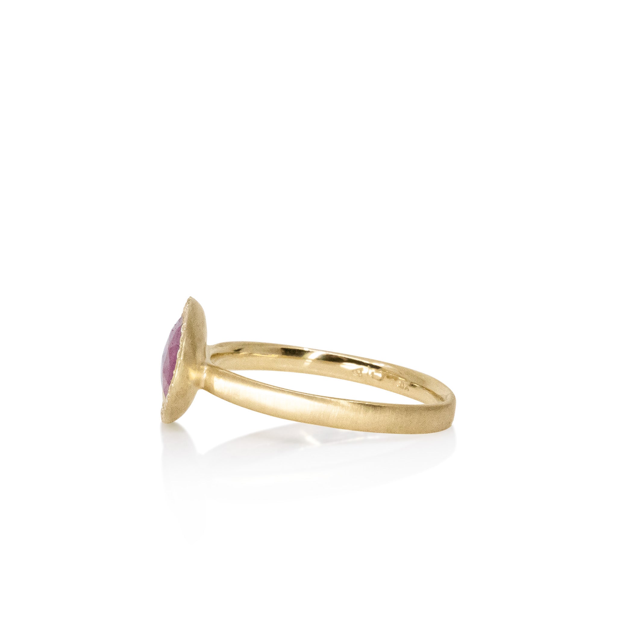 Organic Ruby Slice Ring