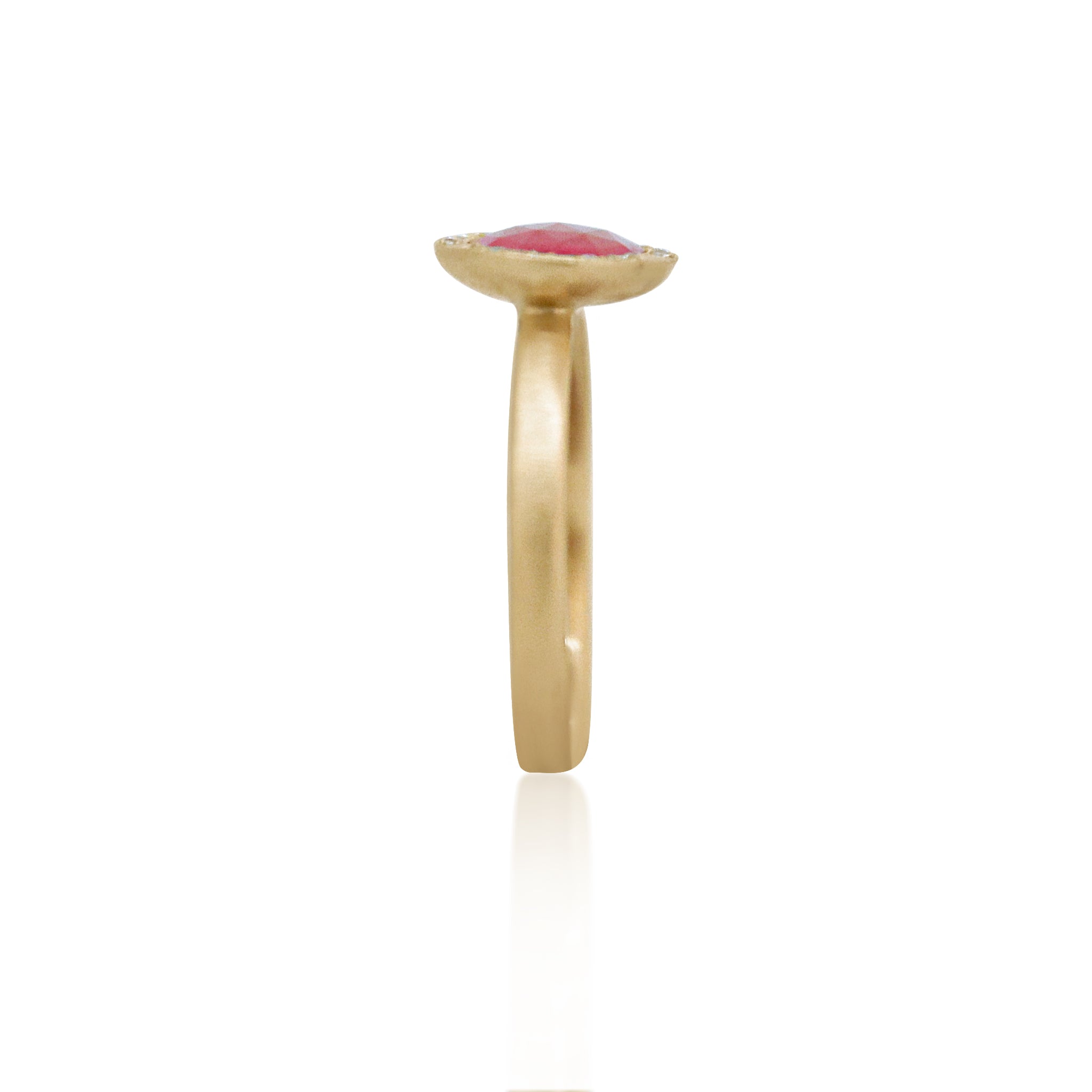 Organic Ruby Slice Ring