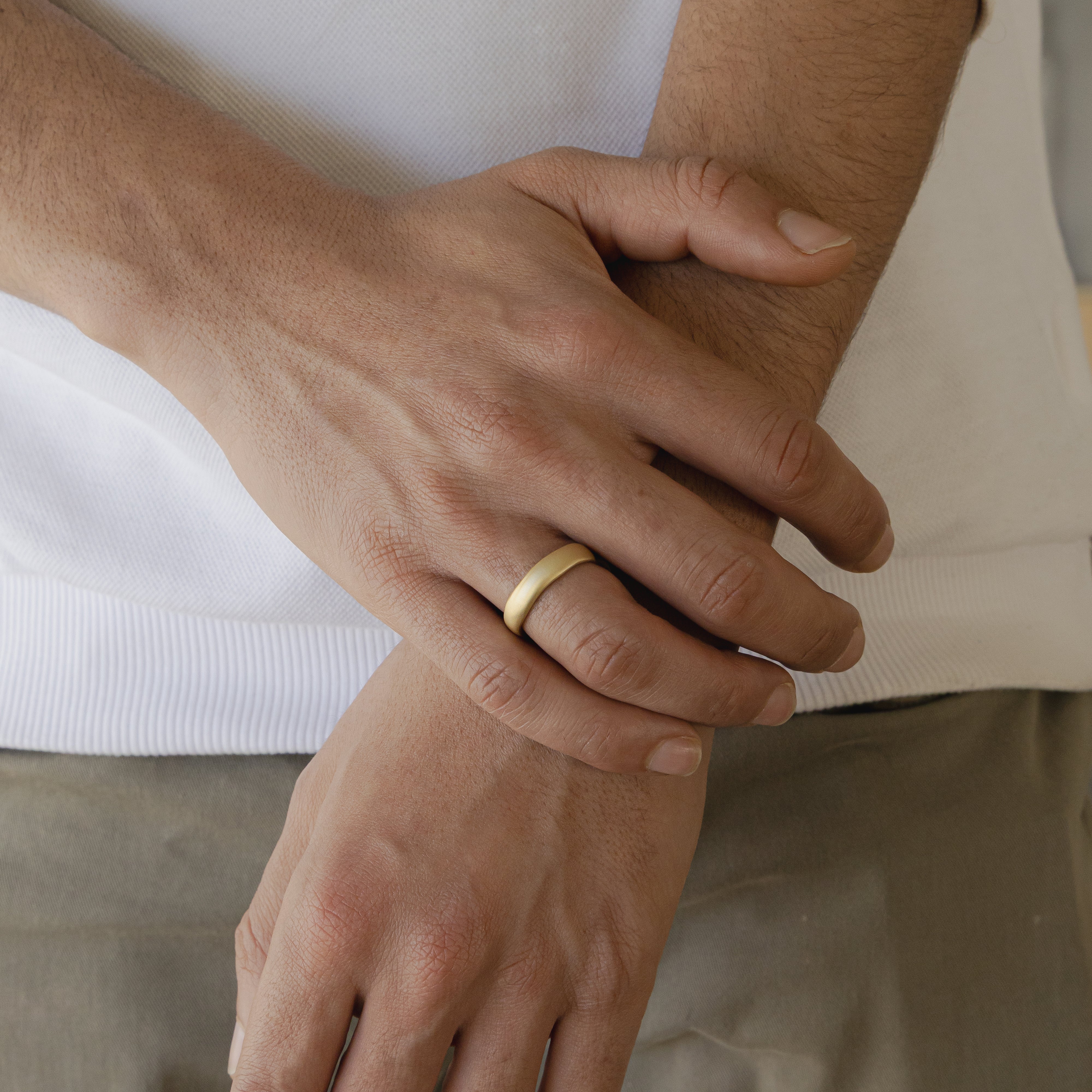 Men's Organic Band in Gold