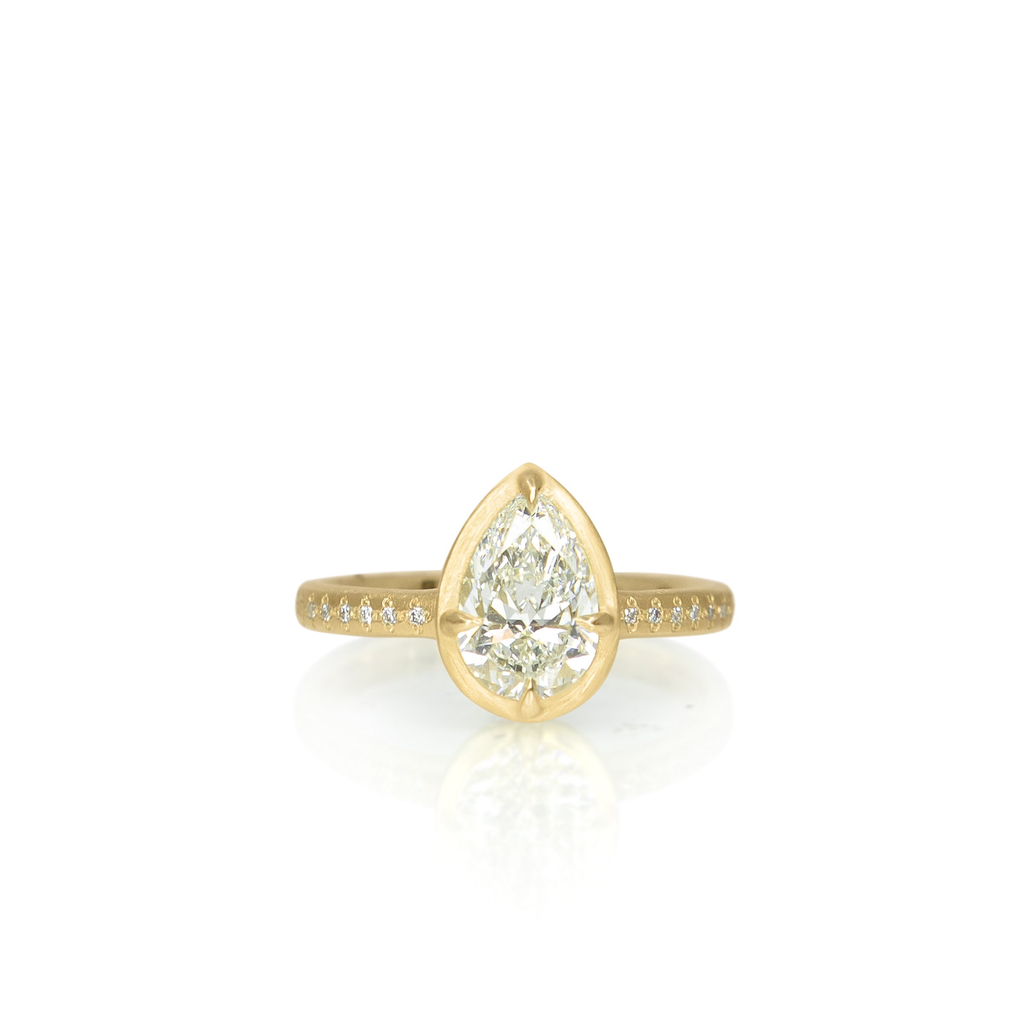 Pear Polaris Ring - 1.20ct