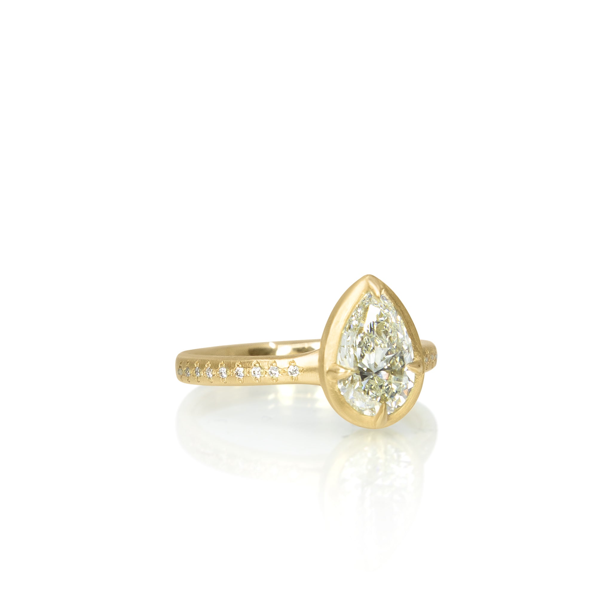 Pear Polaris Ring - 1.20ct