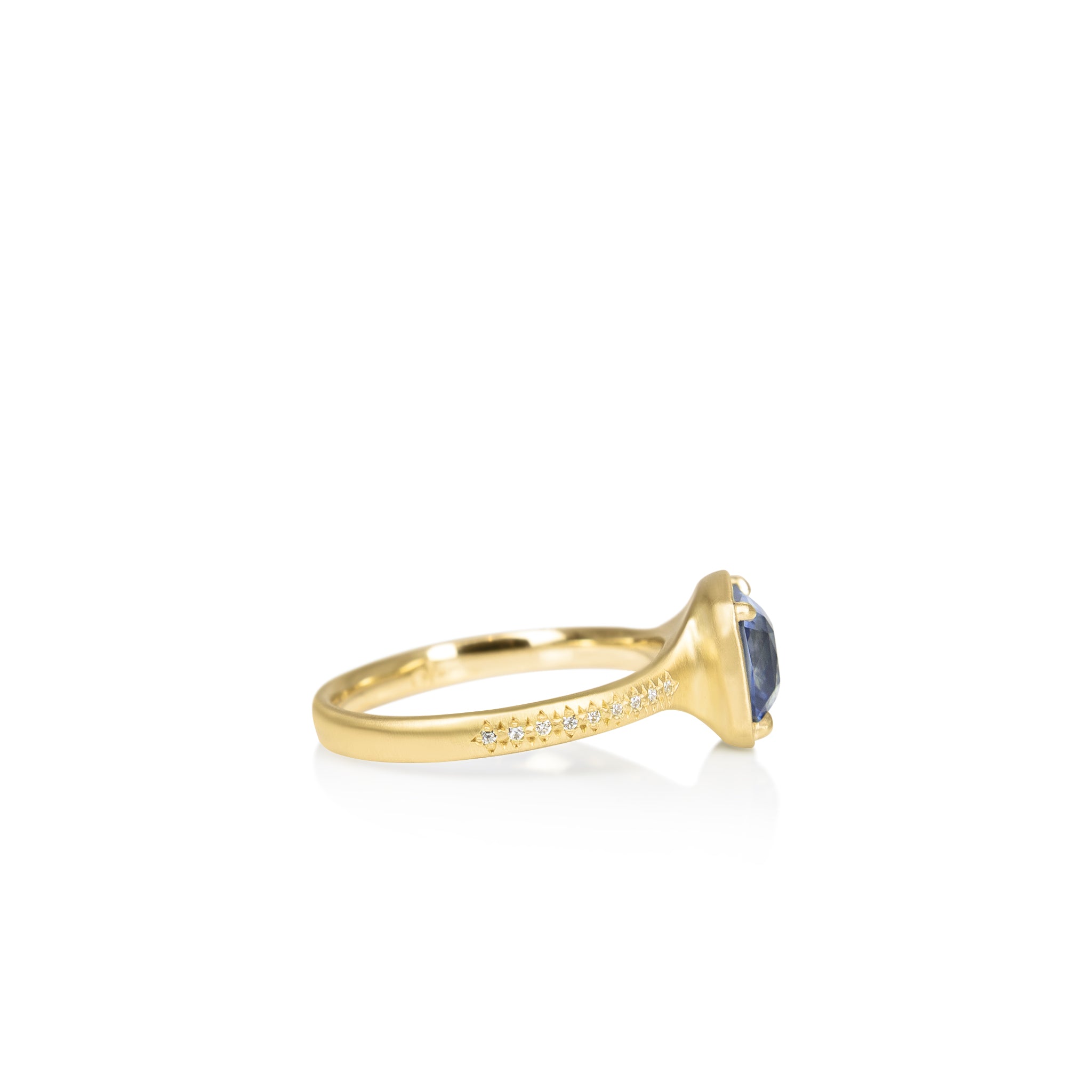 Cushion Sapphire Polaris Ring - 2.51ct