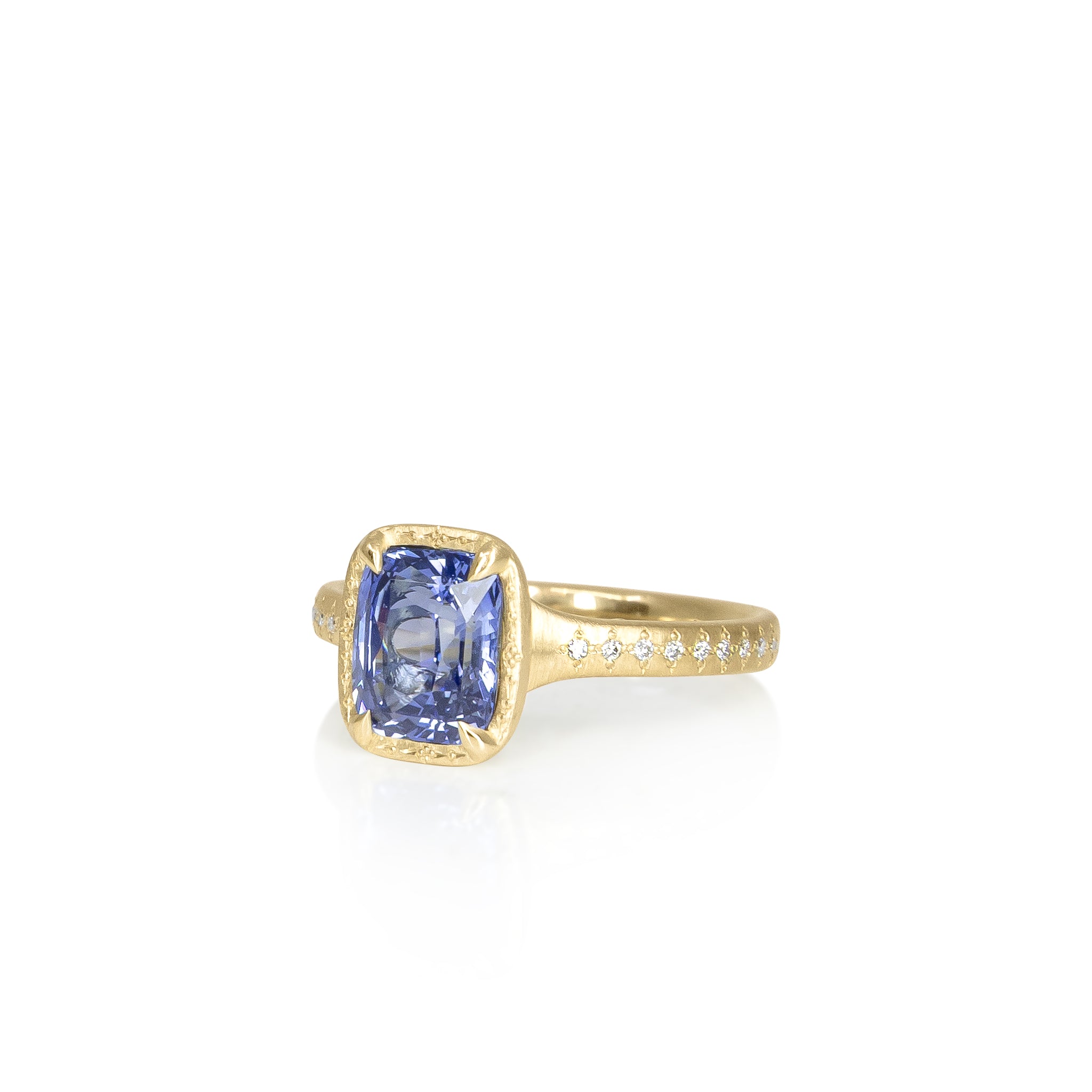 Cushion Sapphire Polaris Ring - 2.21ct