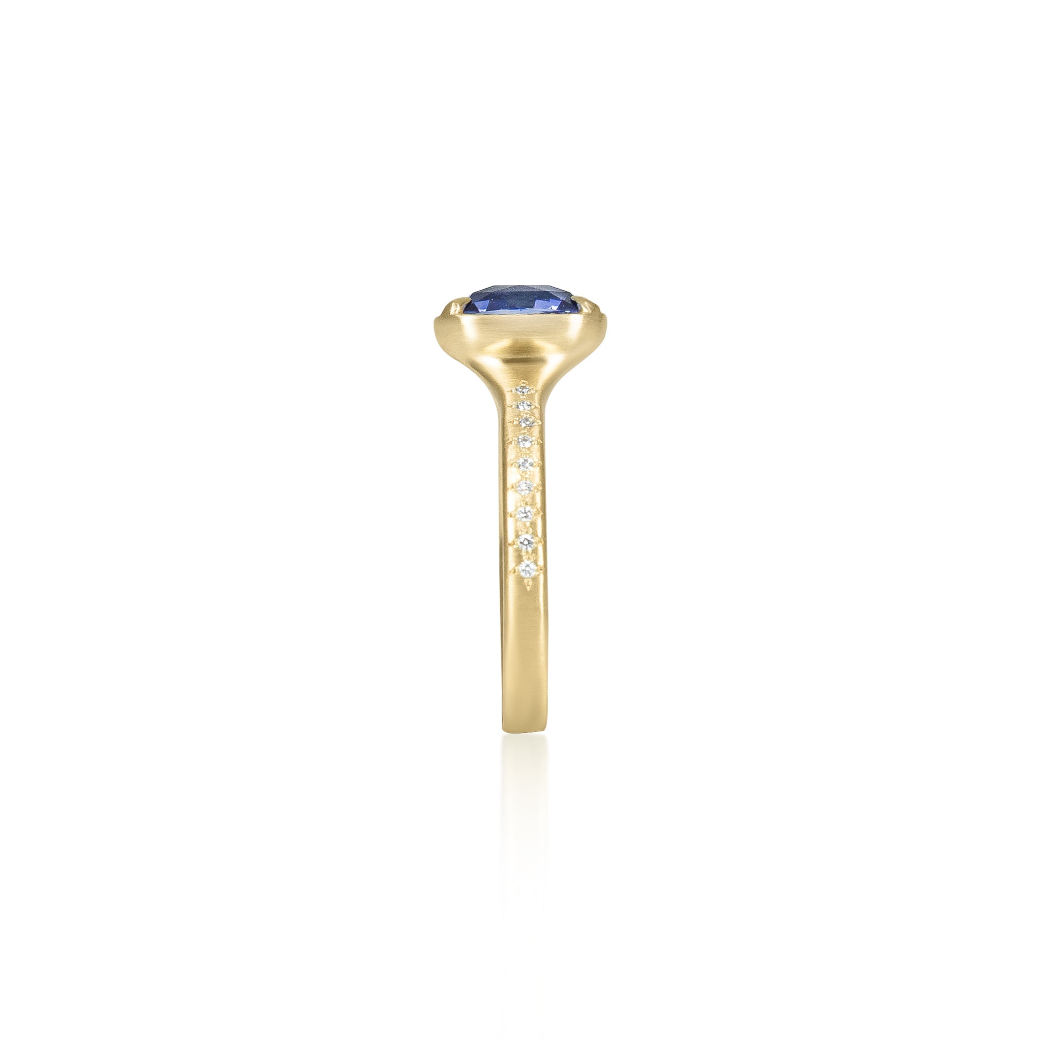 Cushion Sapphire Polaris Ring - 2.21ct