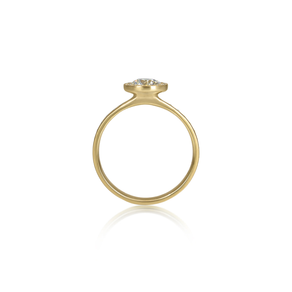 Round Woven Halo Ring