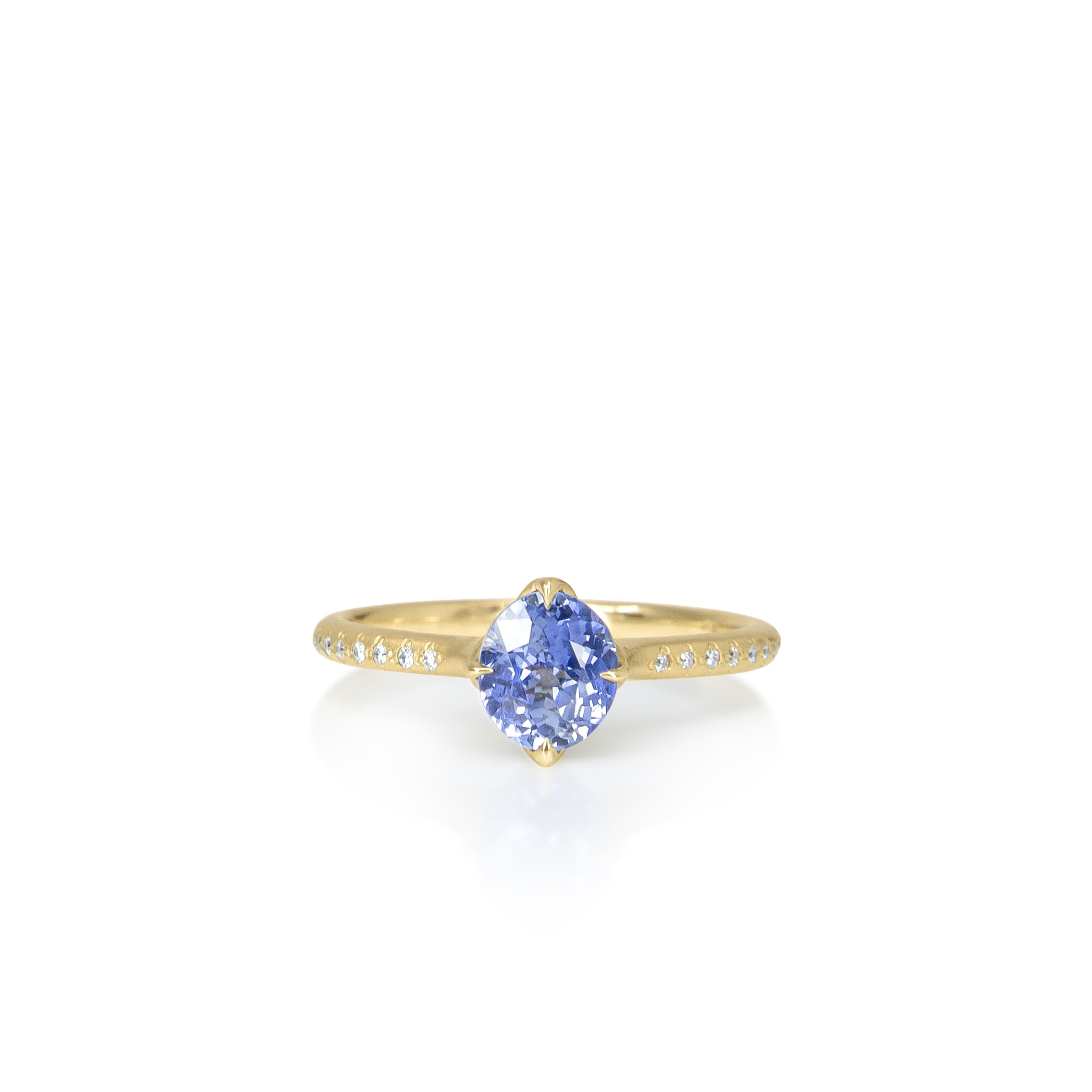 Oval Sapphire Rosehip Ring