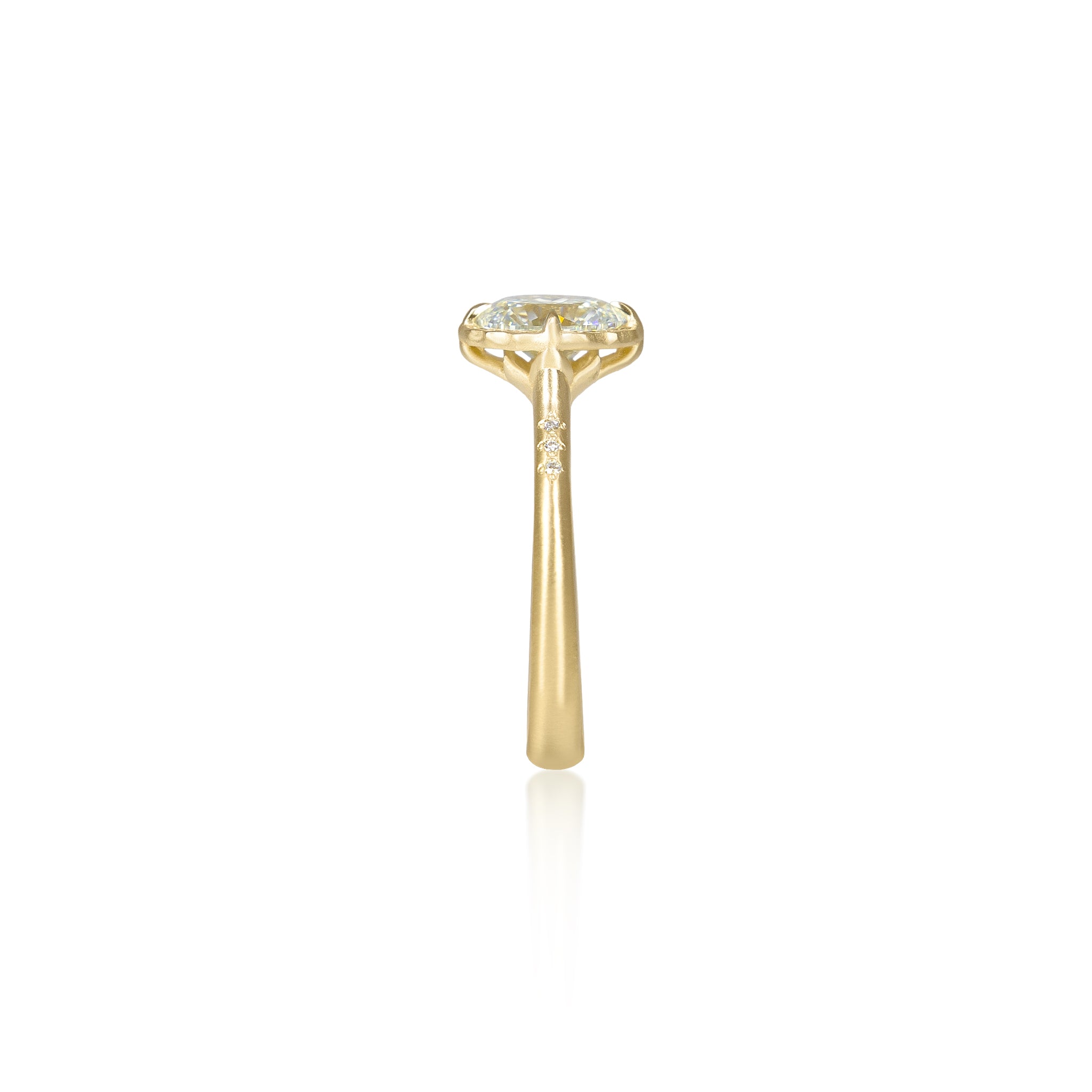 Oval Lotus Ring - 1.00ct