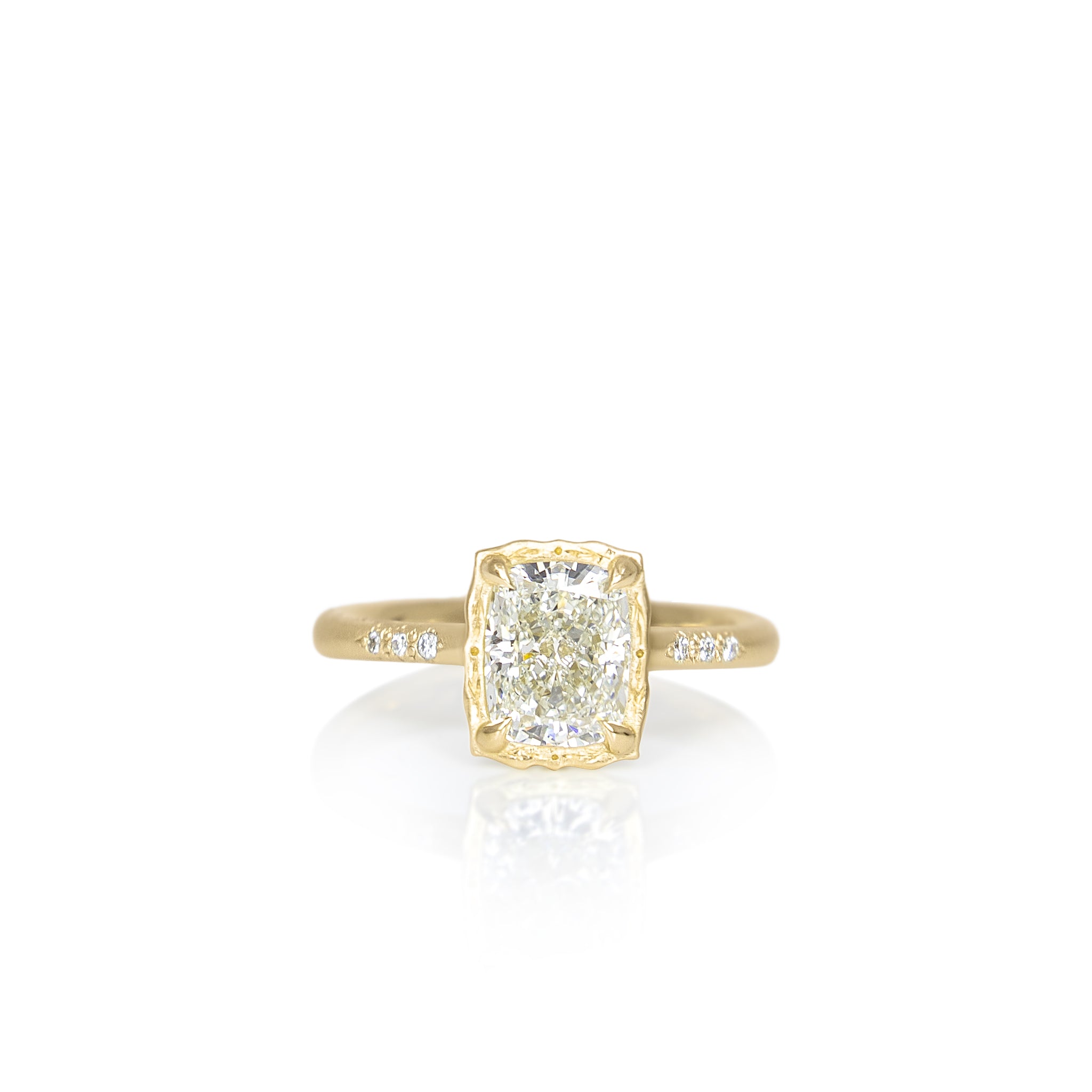 Cushion Lotus Ring - 1.51ct