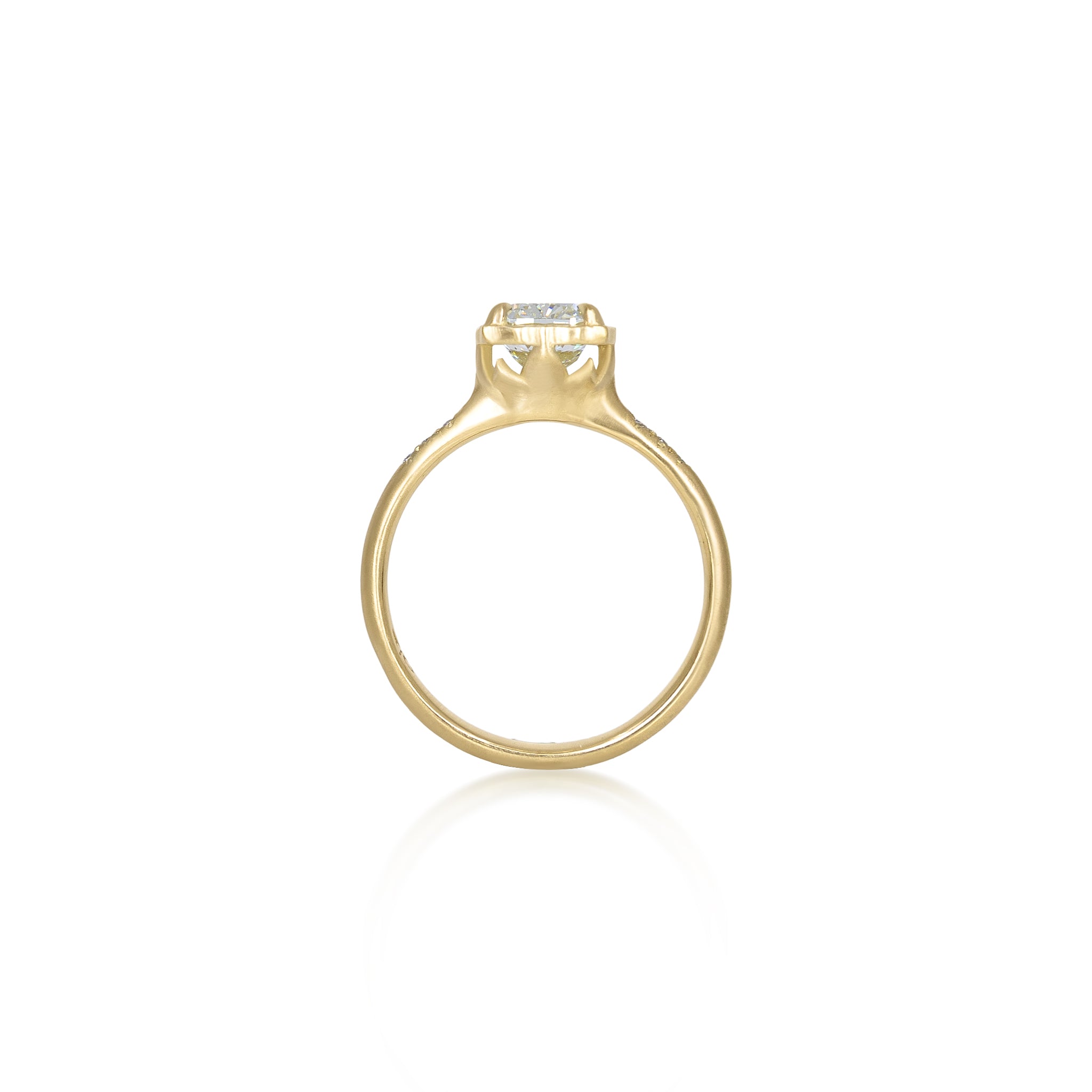 Cushion Lotus Ring - 1.51ct