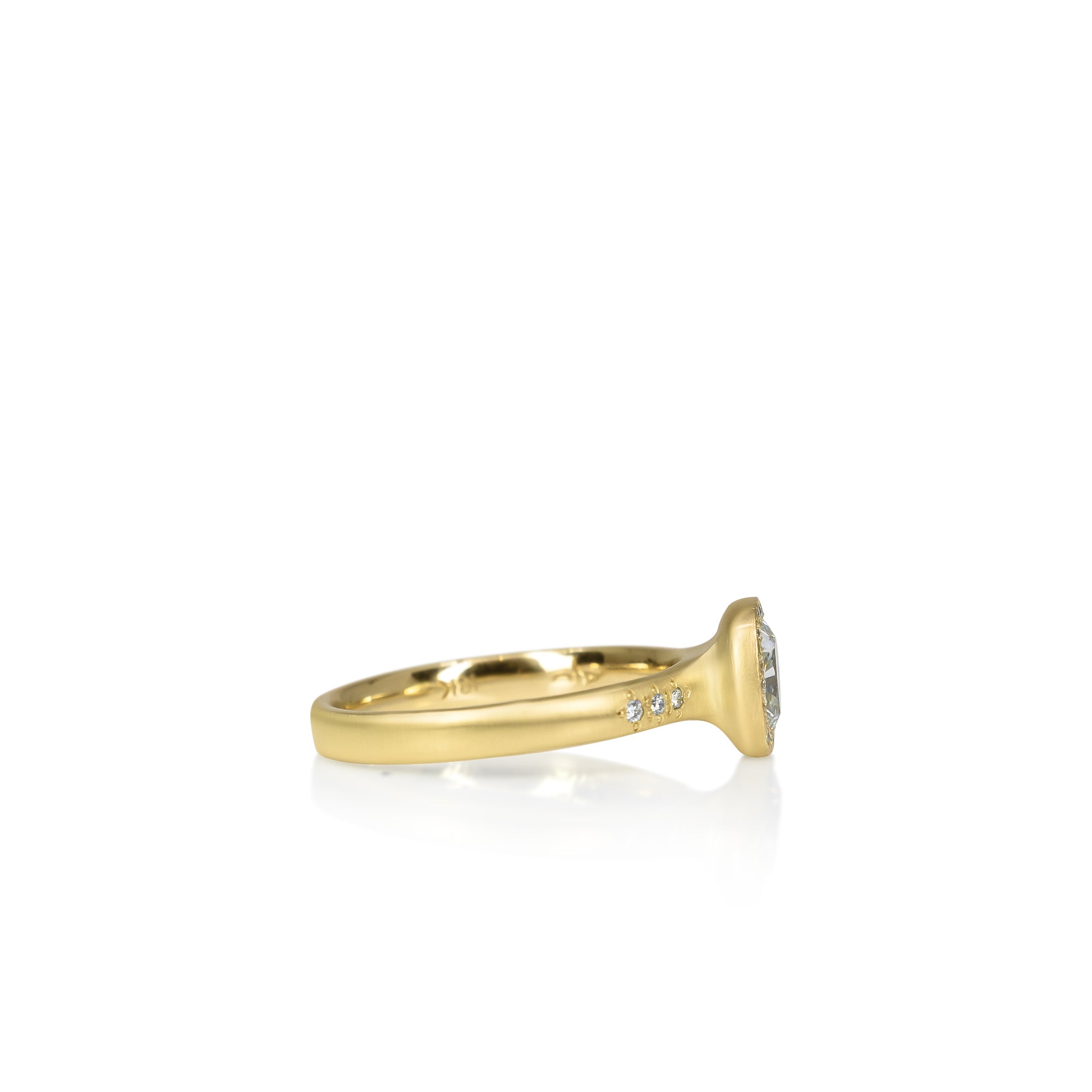 Cushion Woven Halo Ring - 1.02ct